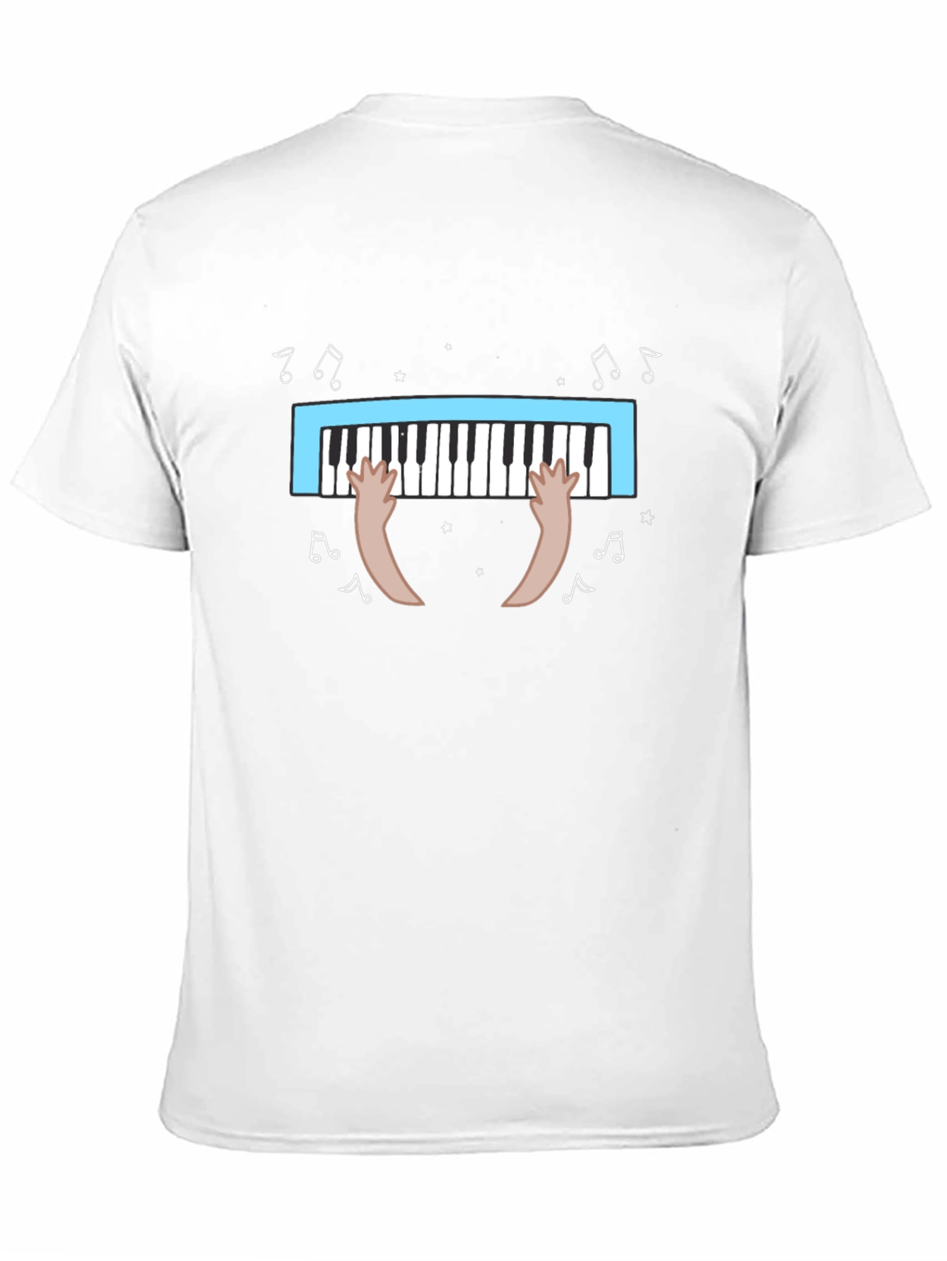 Black Musical Piano T-Shirt view 11