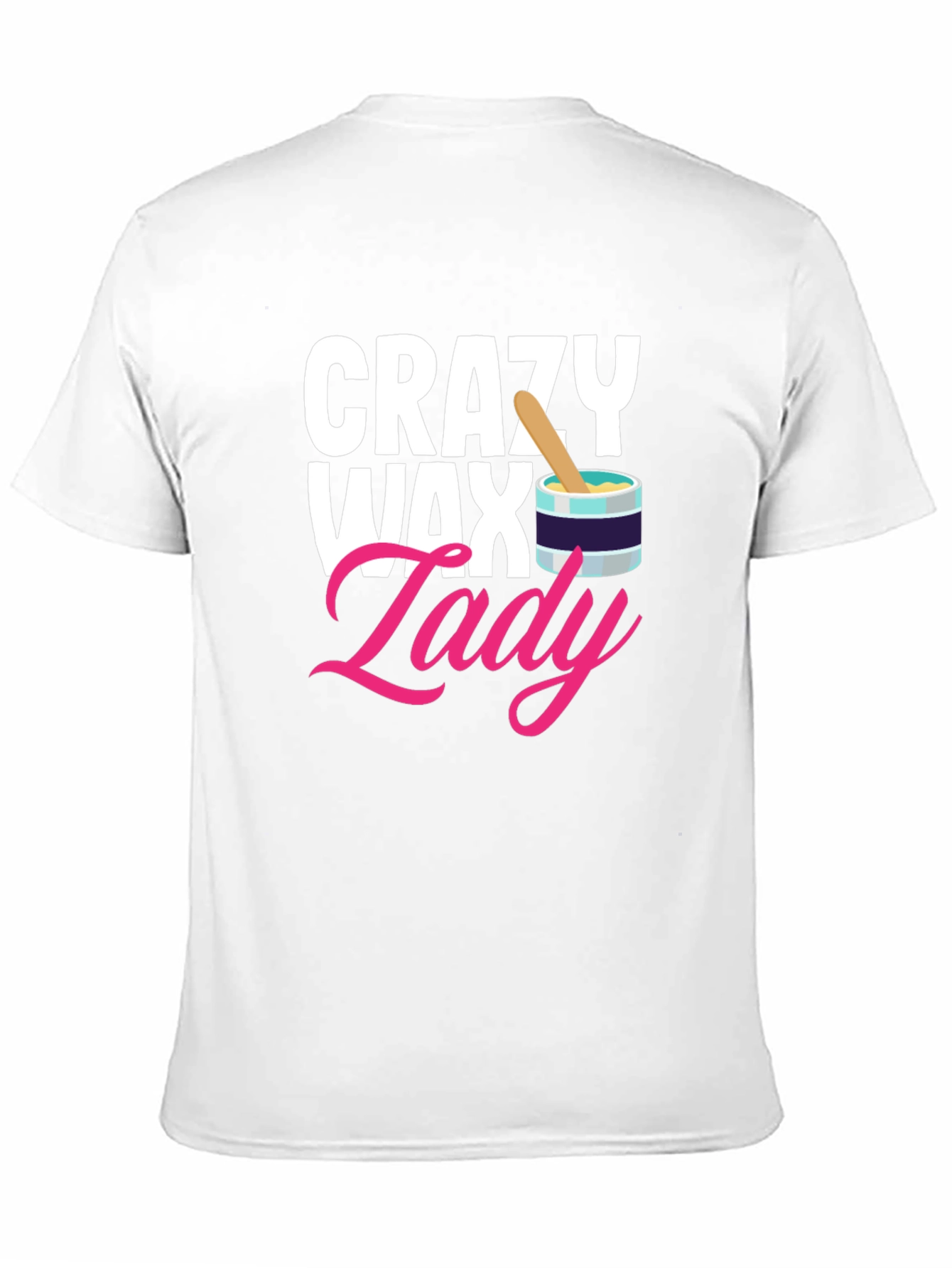 Black Crazy Wax Lady T-Shirt - Esthetician Gift view 11