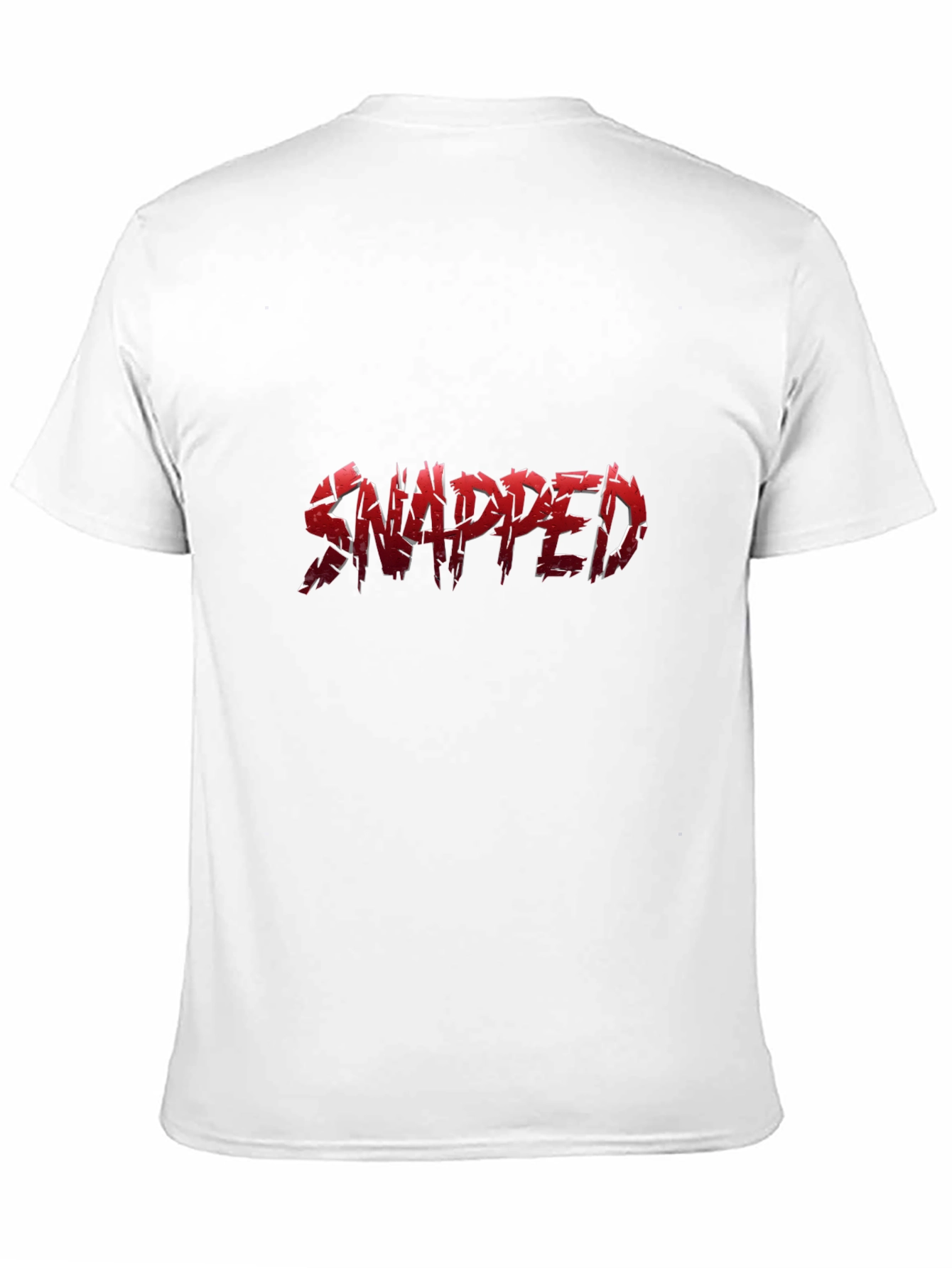 Black Snapped Red Graphic Print Black T-Shirt view 11