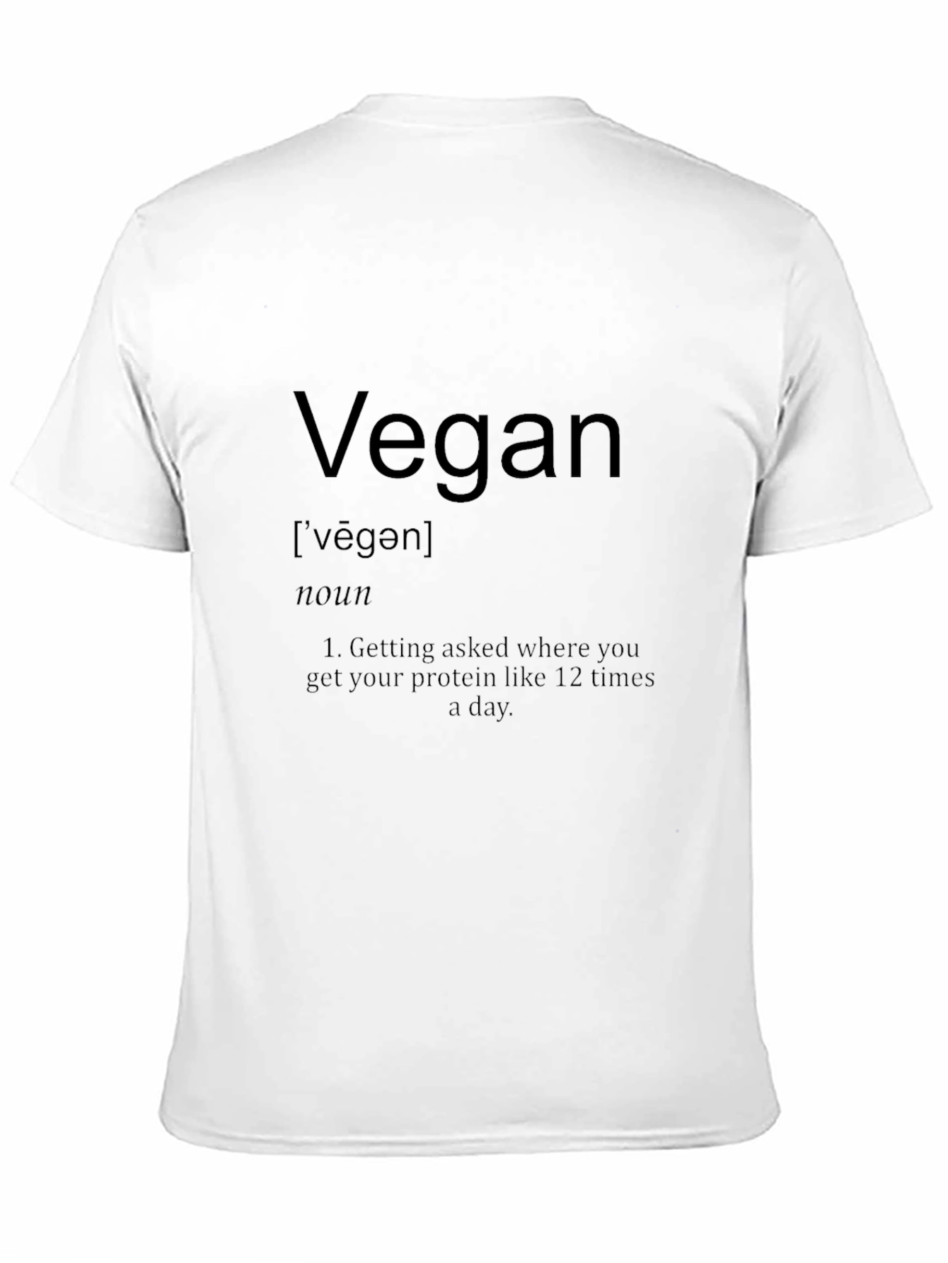 Black Vegan Definition T-Shirt view 11
