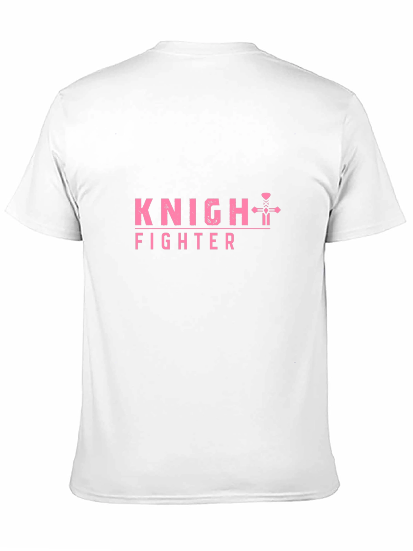 Black Knight Fighter Graphic T-Shirt - Pink Print view 11