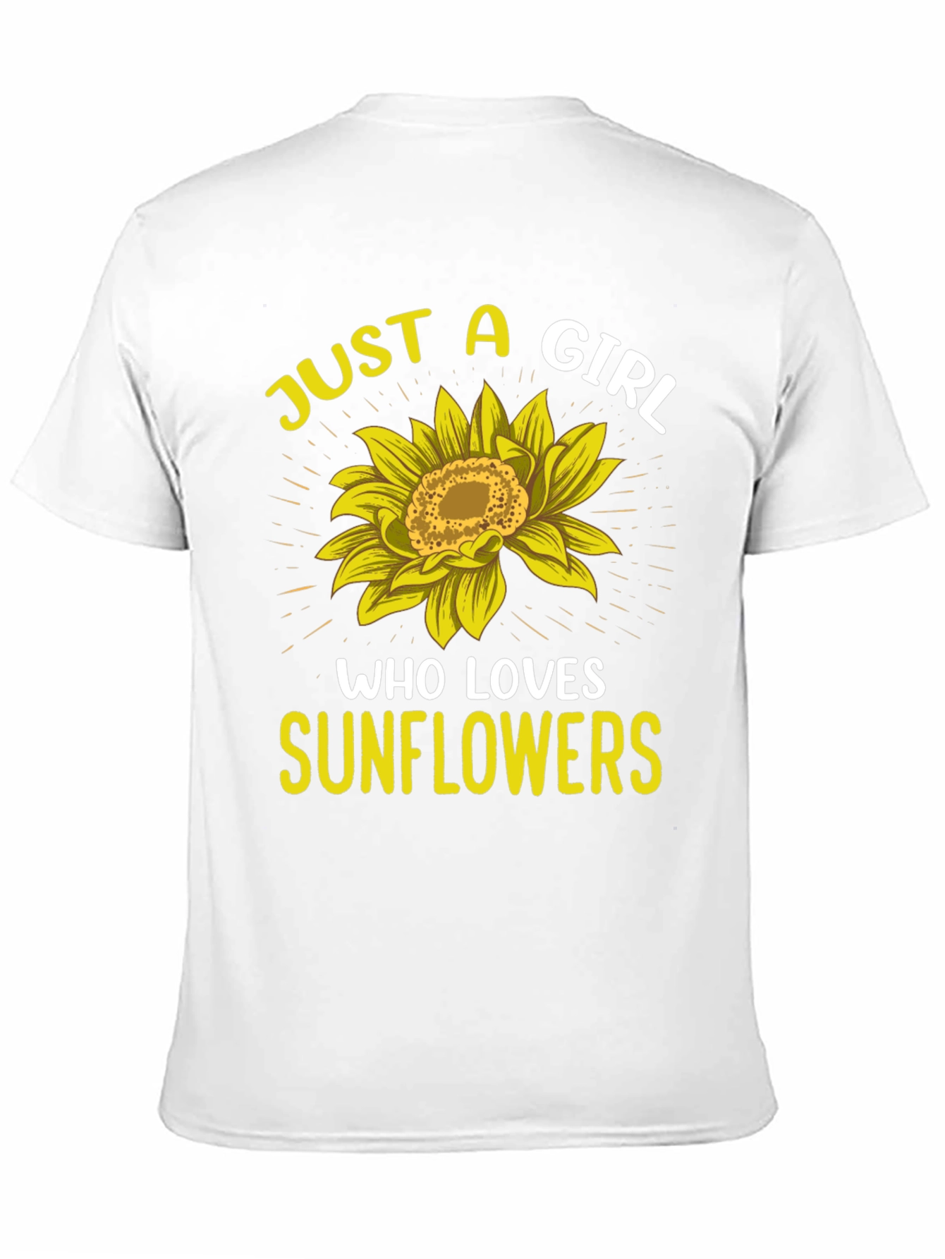 Black Sunflower Lover Graphic T-Shirt - Just a Girl view 11
