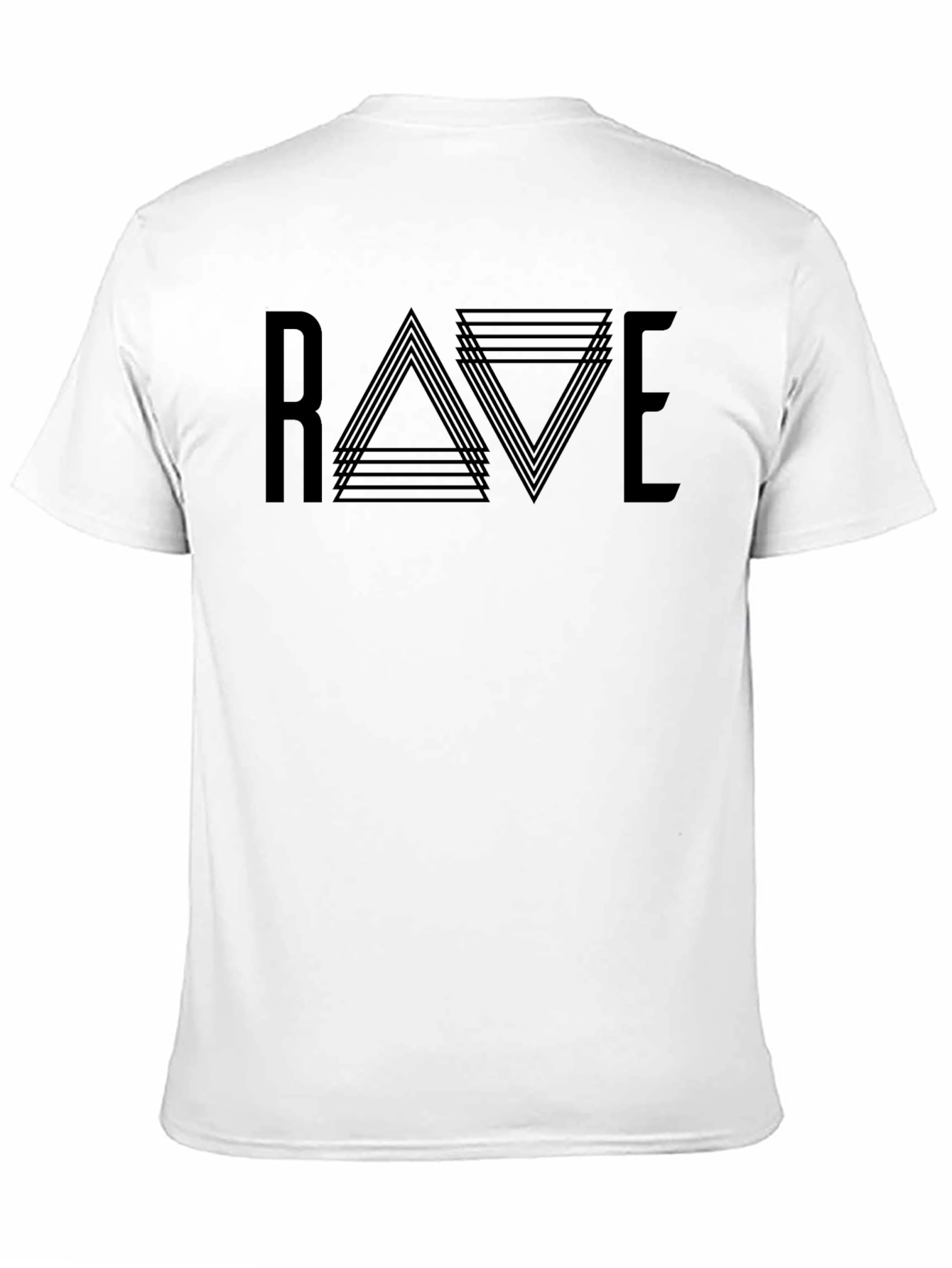 Black Rave Graphic Tee - Men's Black T-Shirt view 11