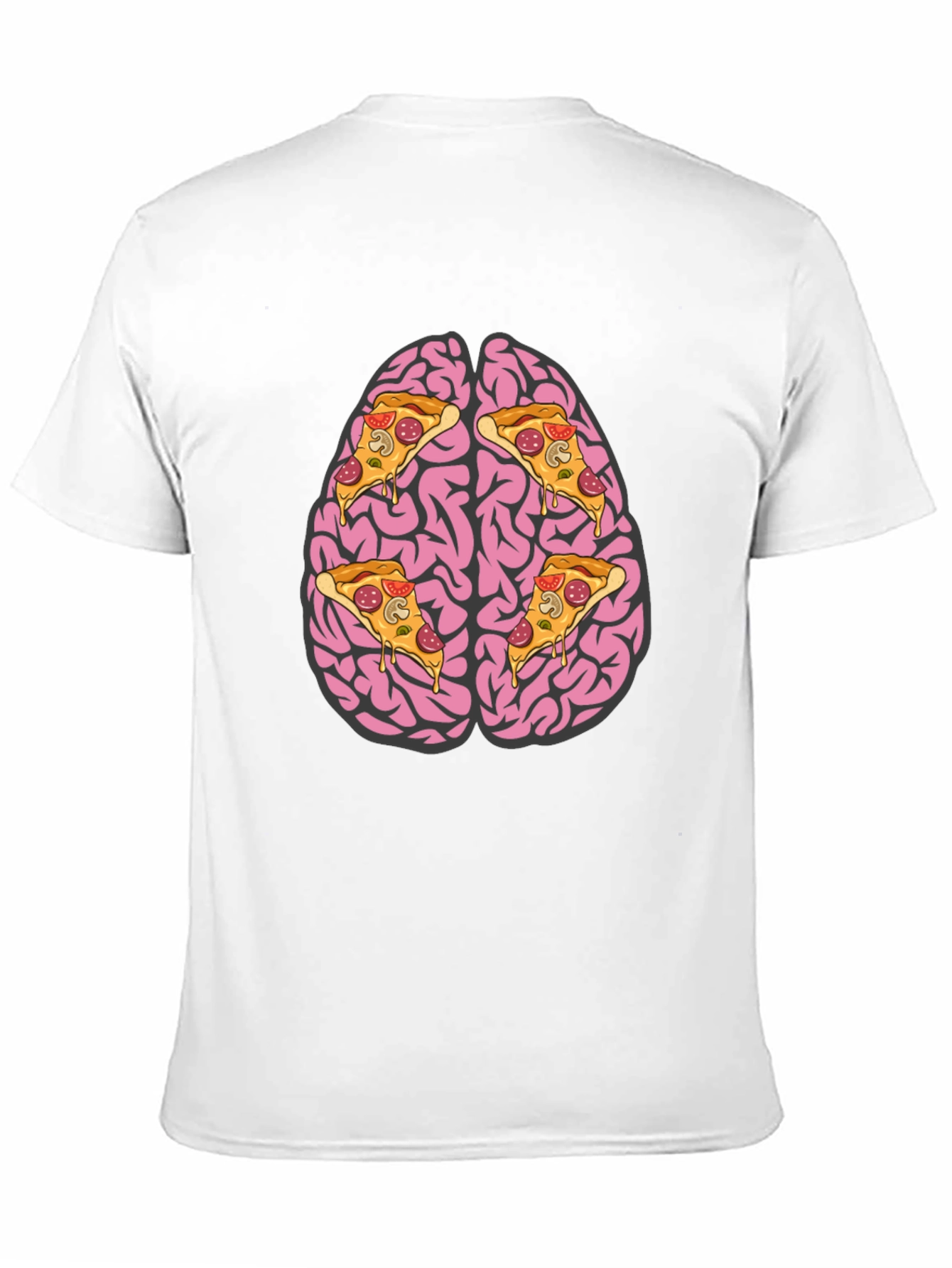 Black Pizza Brain Graphic Tee view 11