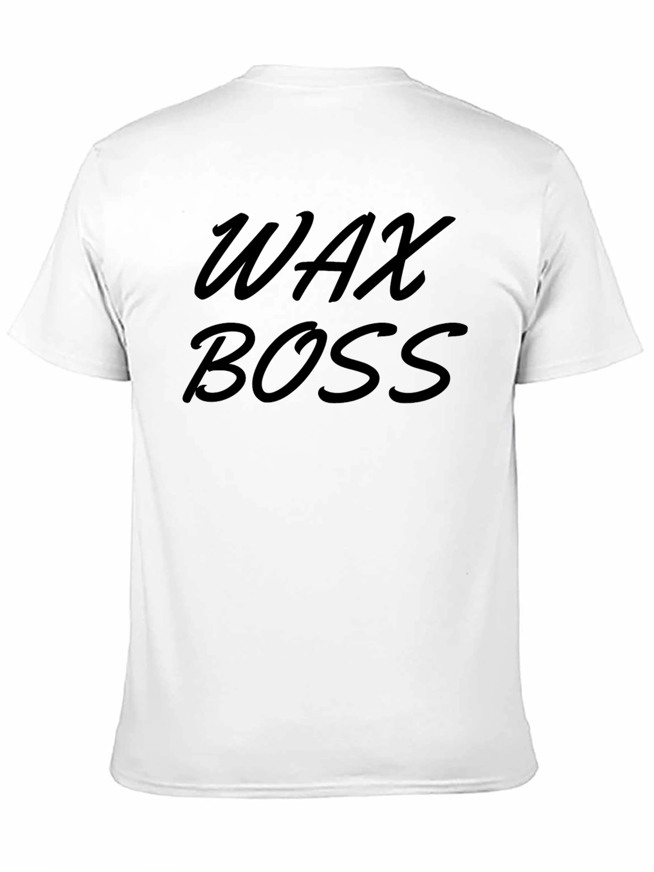Black Wax Boss Men's Black T-Shirt view 11
