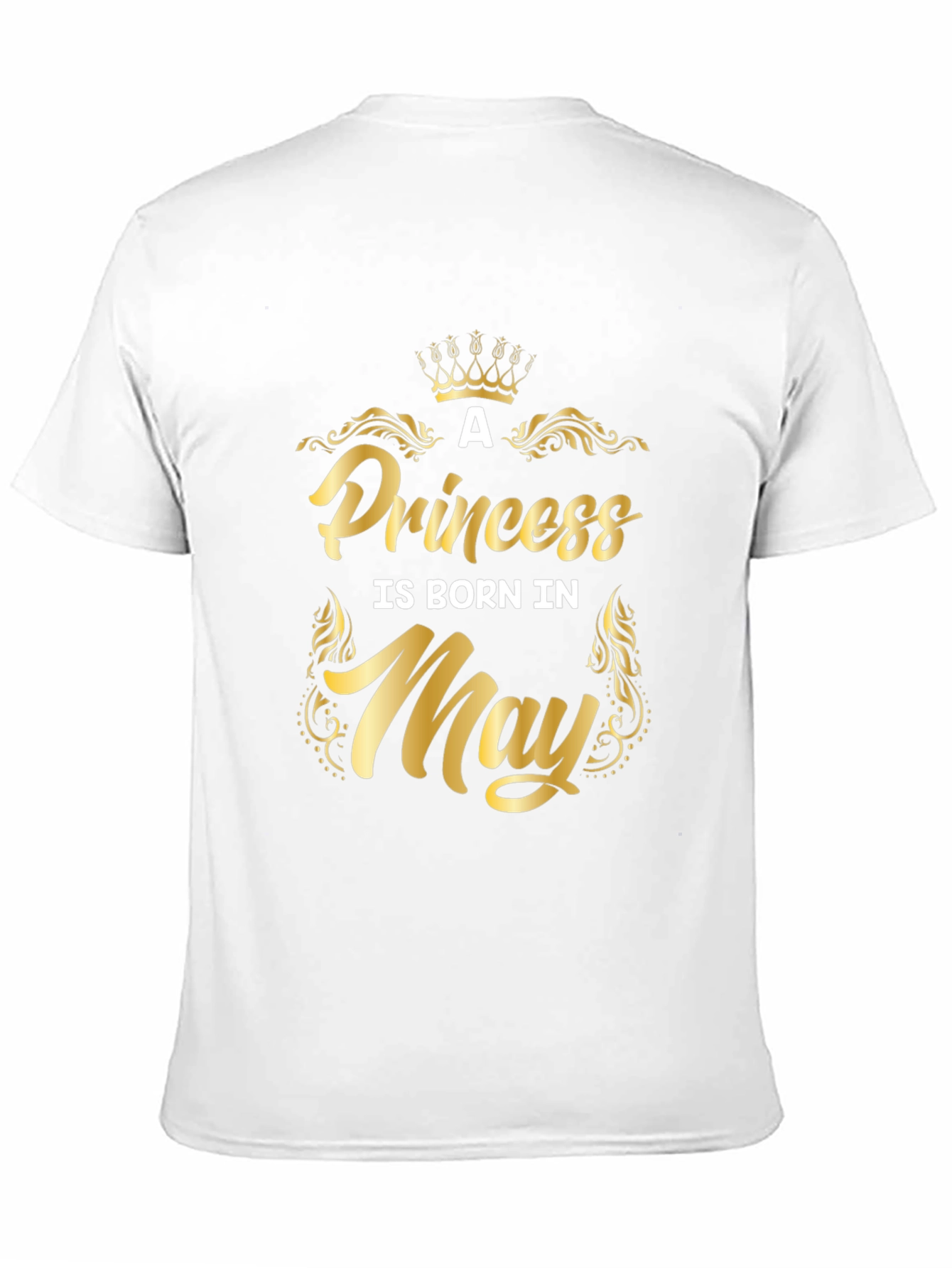 Black Princess Born in May - Birthday T-Shirt view 11
