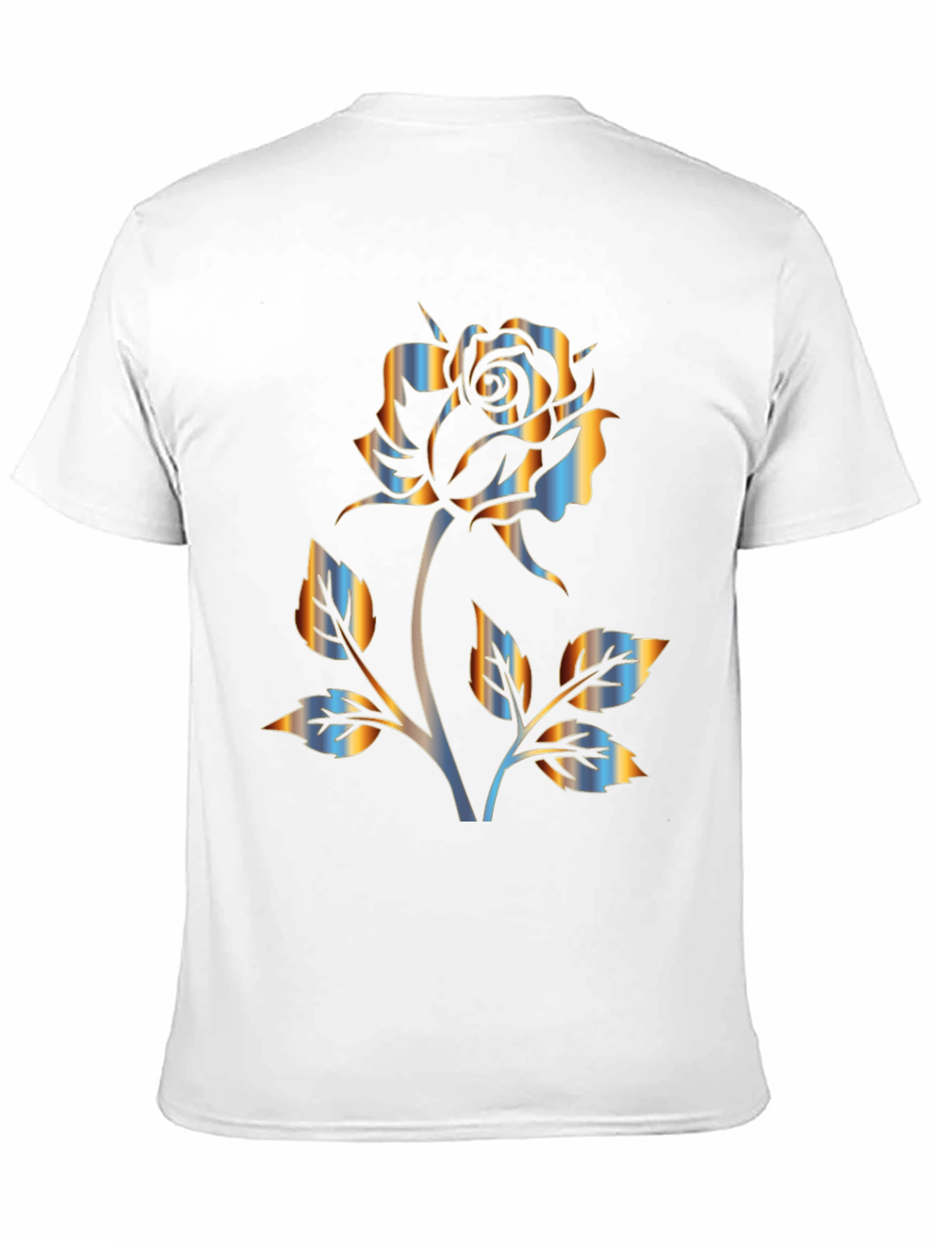 Black Rose Graphic Black T-Shirt - Stylish Floral Design view 11