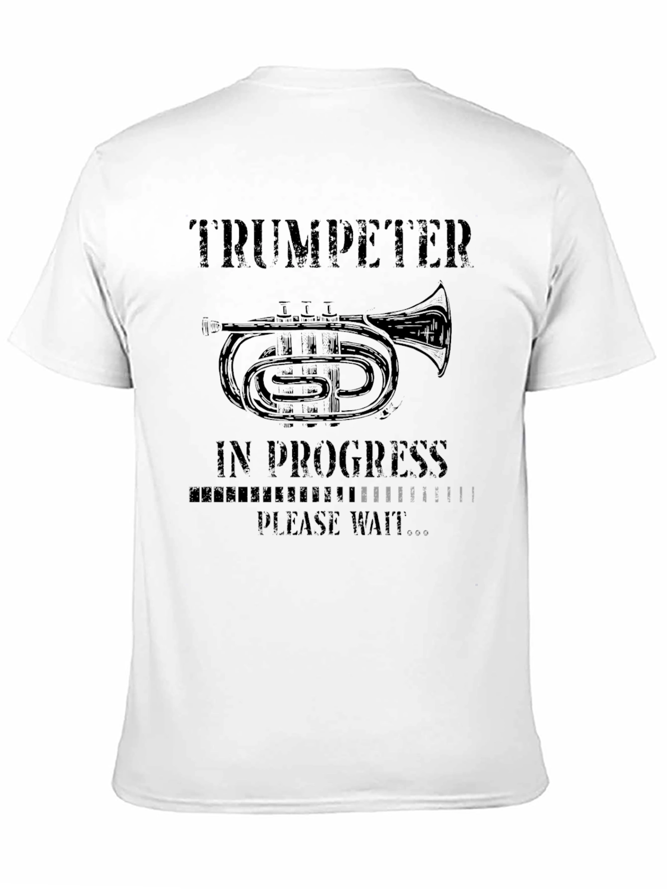 Black Trumpeter in Progress Black T-Shirt view 11