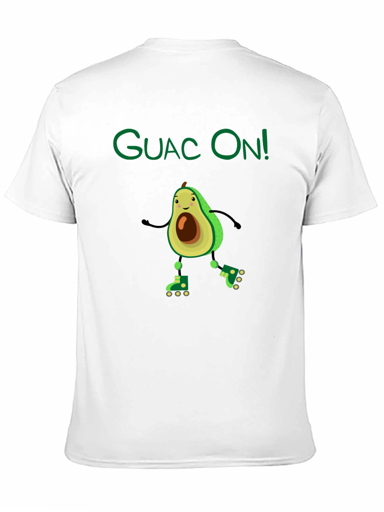 Black Guac On! Avocado Roller Skate Graphic Tee view 11
