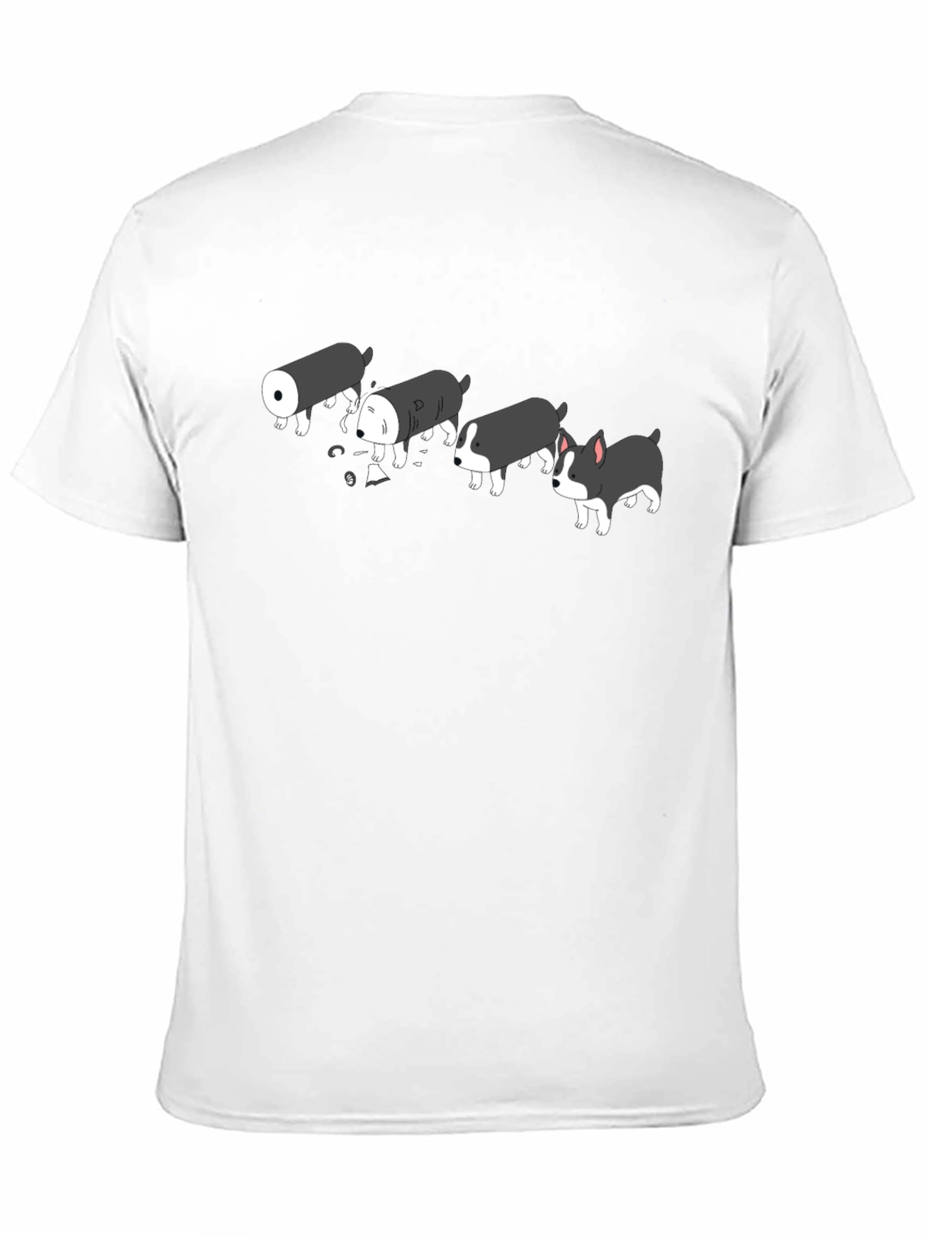 Black Sushi Dog Black T-Shirt - Funny Cute Graphic Tee view 11