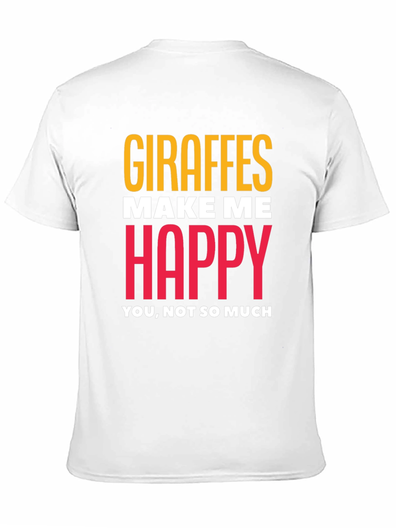 Black Giraffe Lover T-Shirt - Humorous Graphic Tee view 11