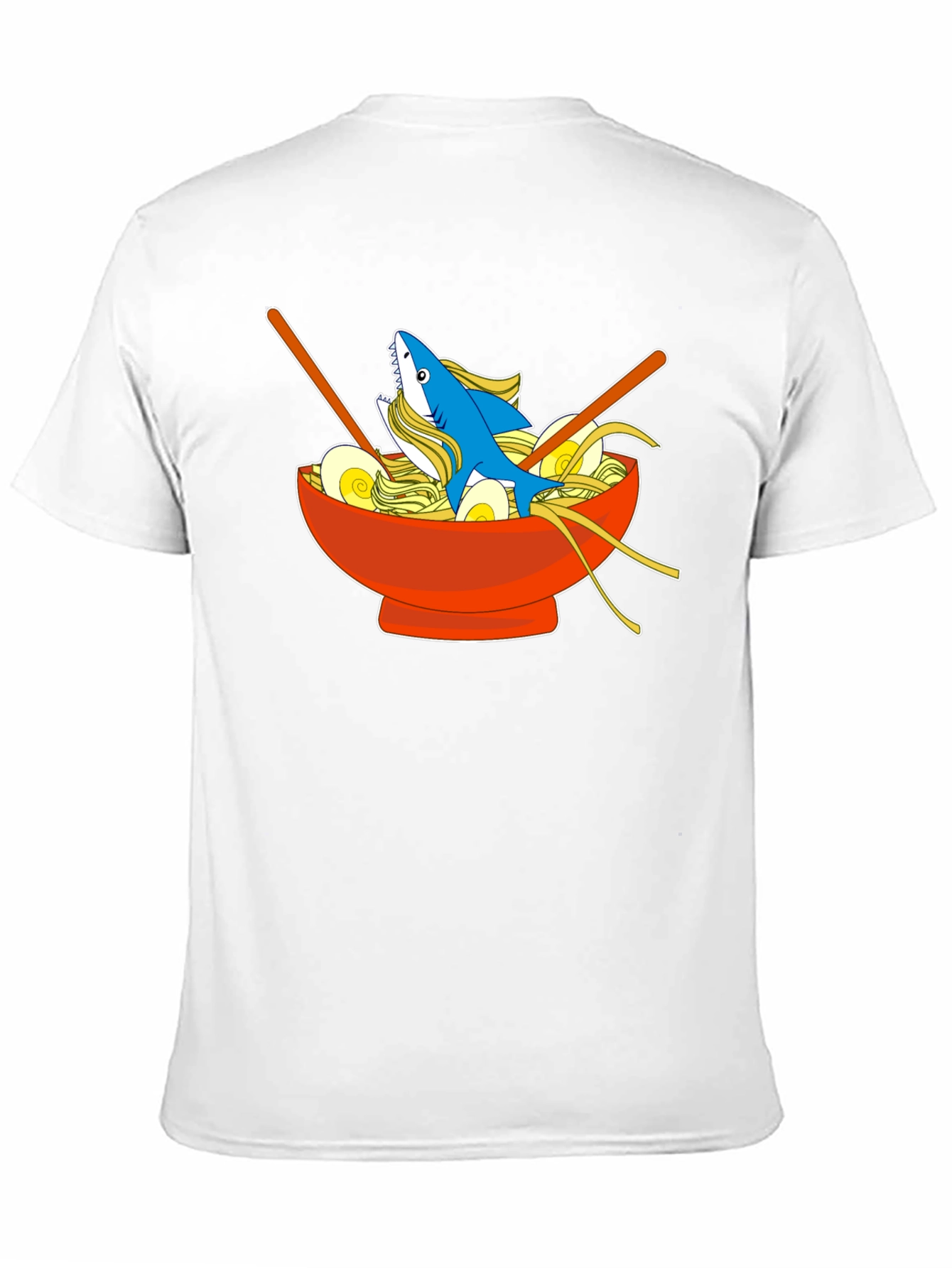 Black Shark Ramen Bowl T-Shirt - Unique Anime Style Tee view 11