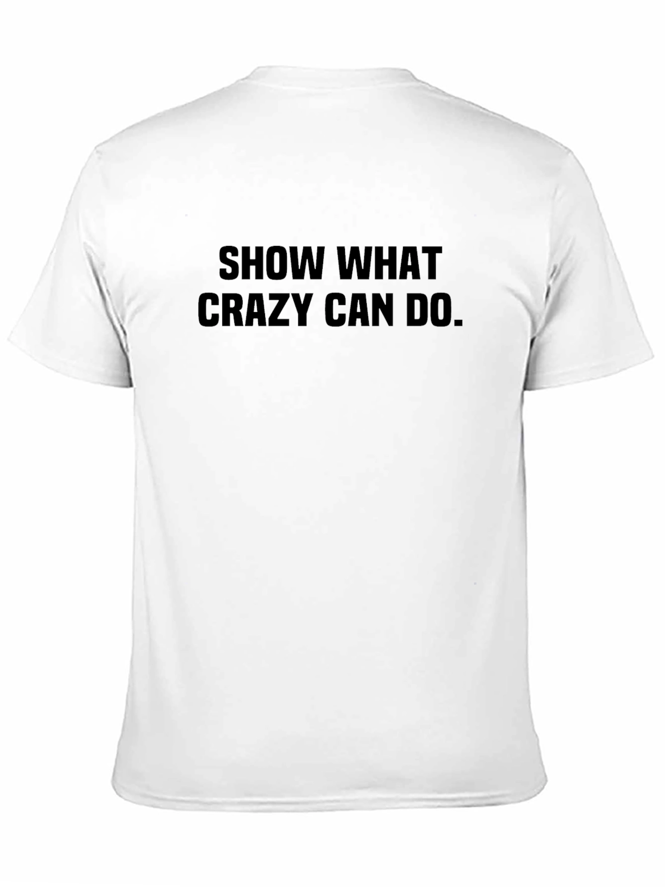 Black Crazy Can Do Graphic Tee - Black view 11