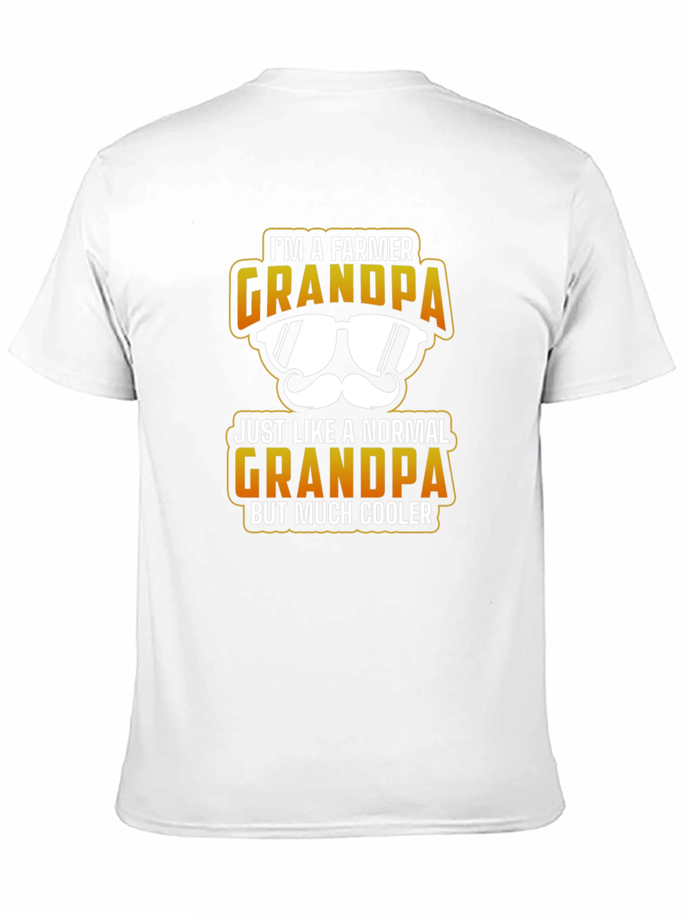 Black Farmer Grandpa T-Shirt - Much Cooler Grandpa view 11
