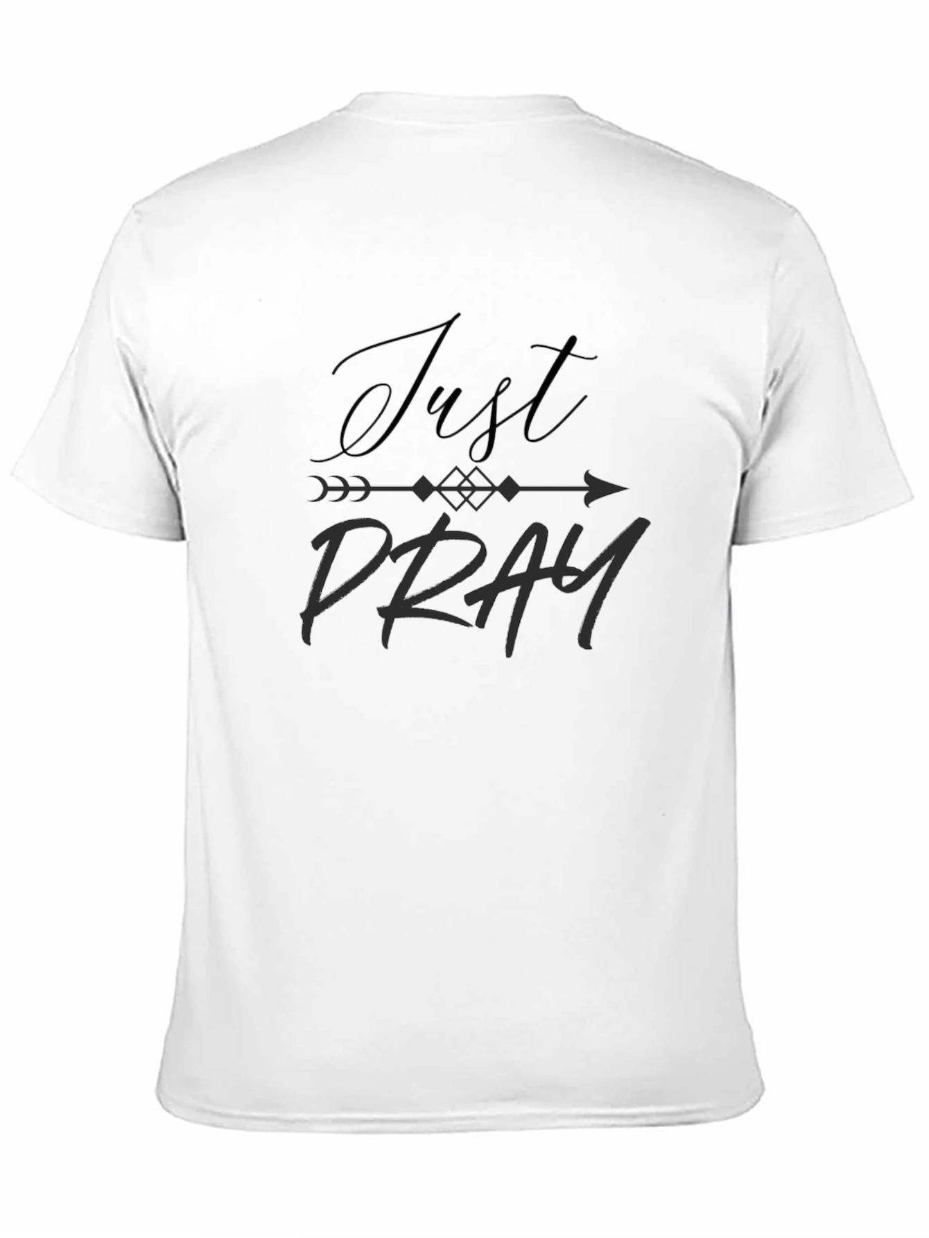 Black Just Pray Graphic Tee - Comfort Fit view 11