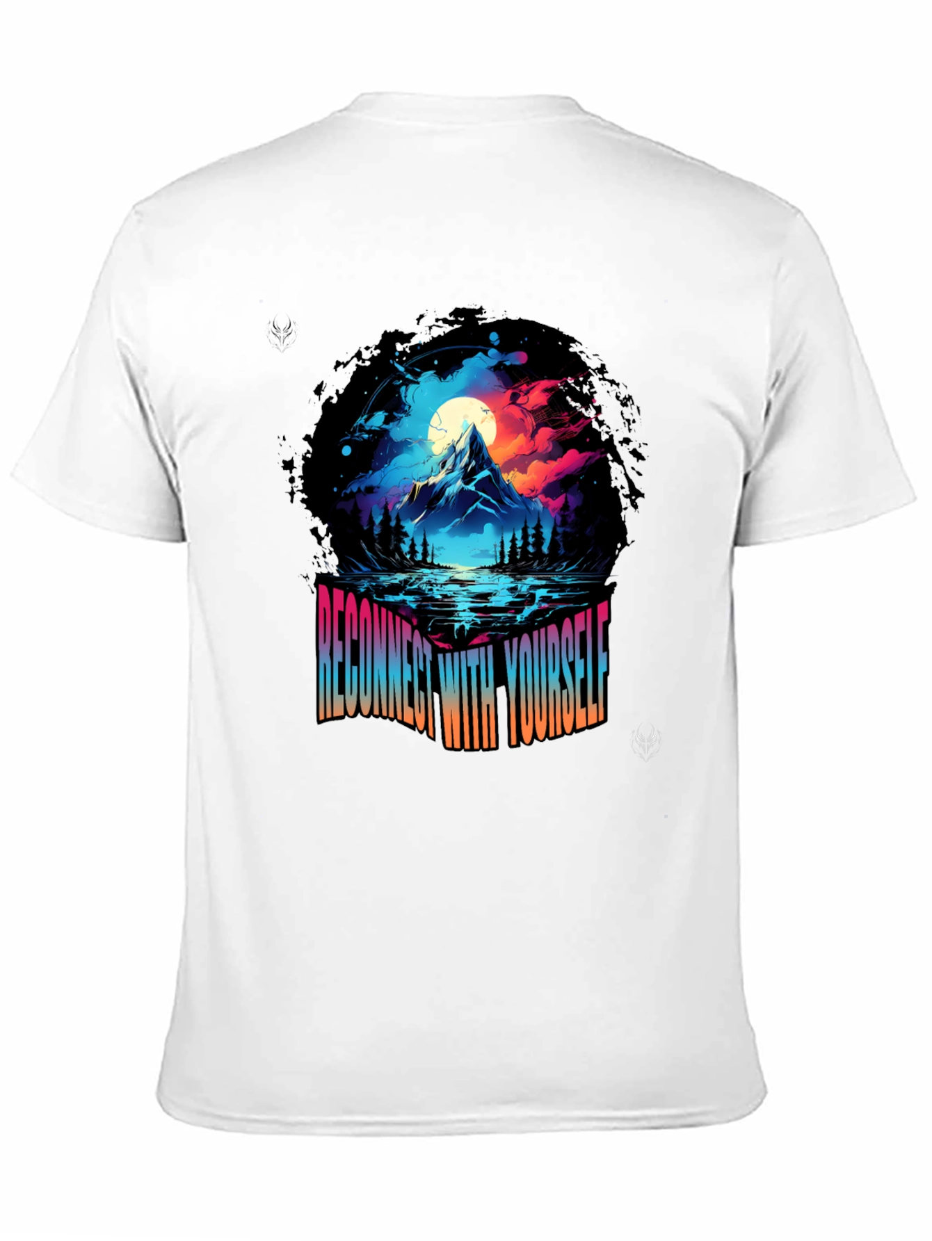 Black Reconnect with Yourself Graphic Tee view 11