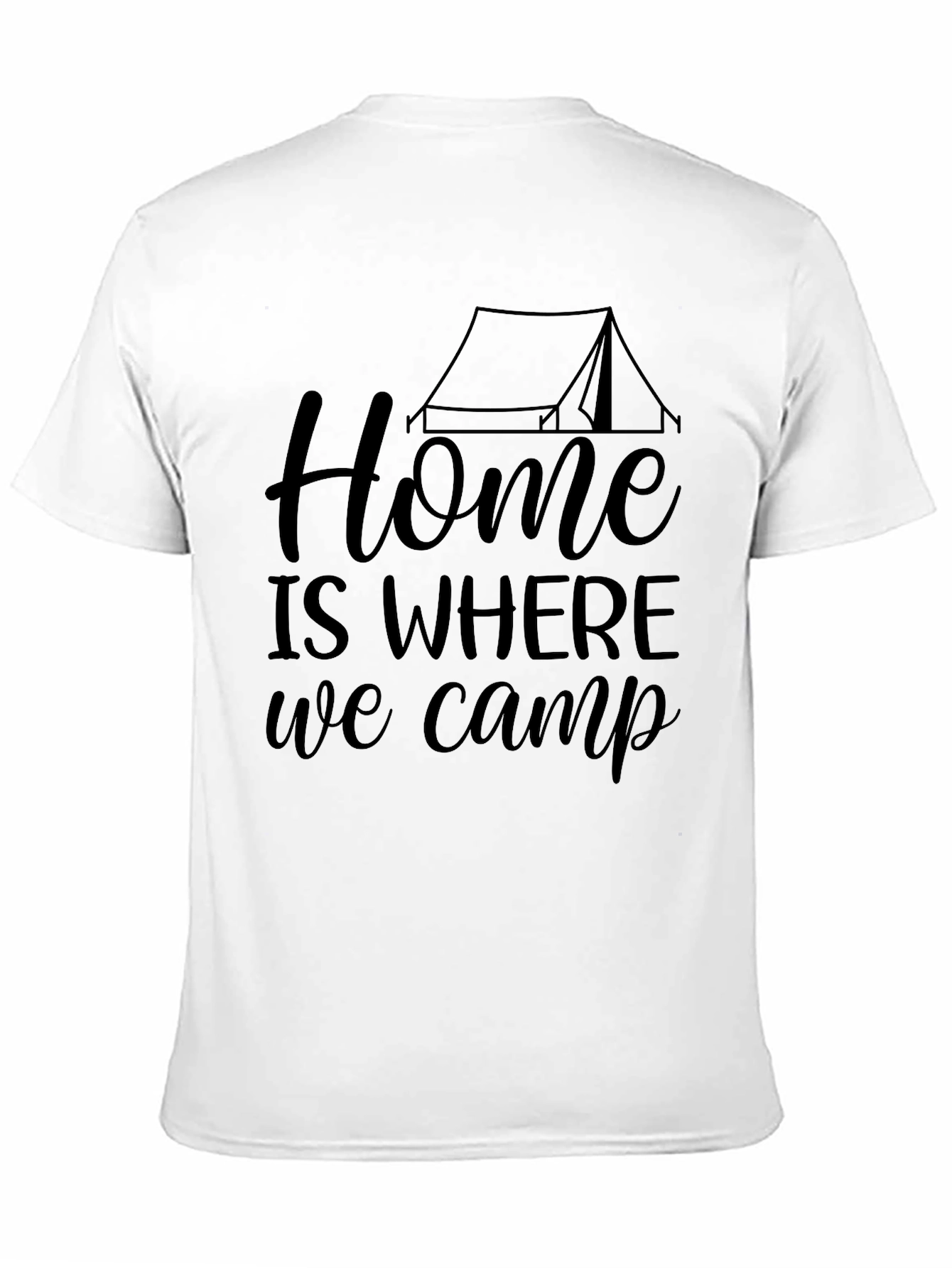 Black Home is Where We Camp T-Shirt view 11