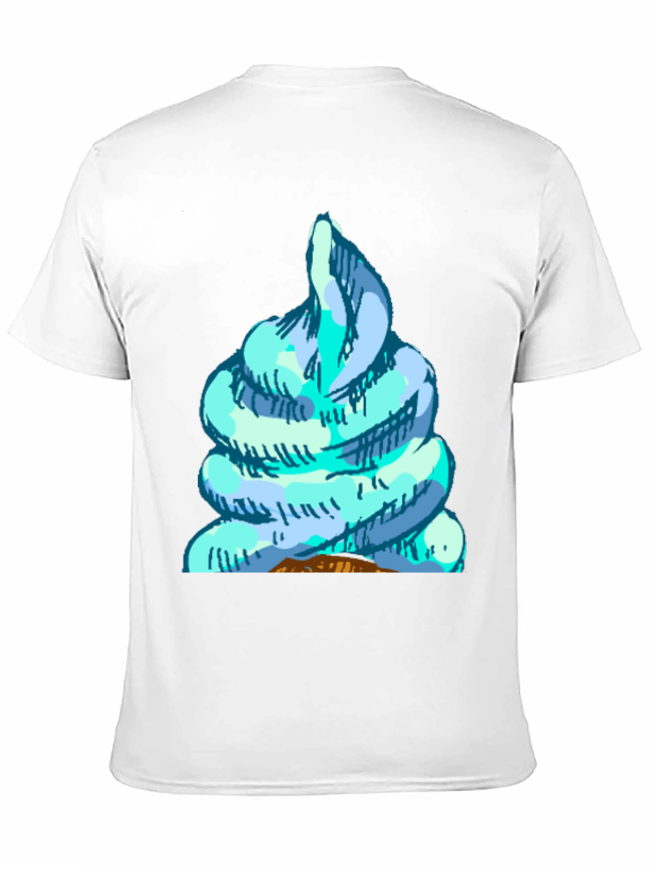 Black Fun Ice Cream Graphic Tee - Black Cotton Casual Shirt view 11