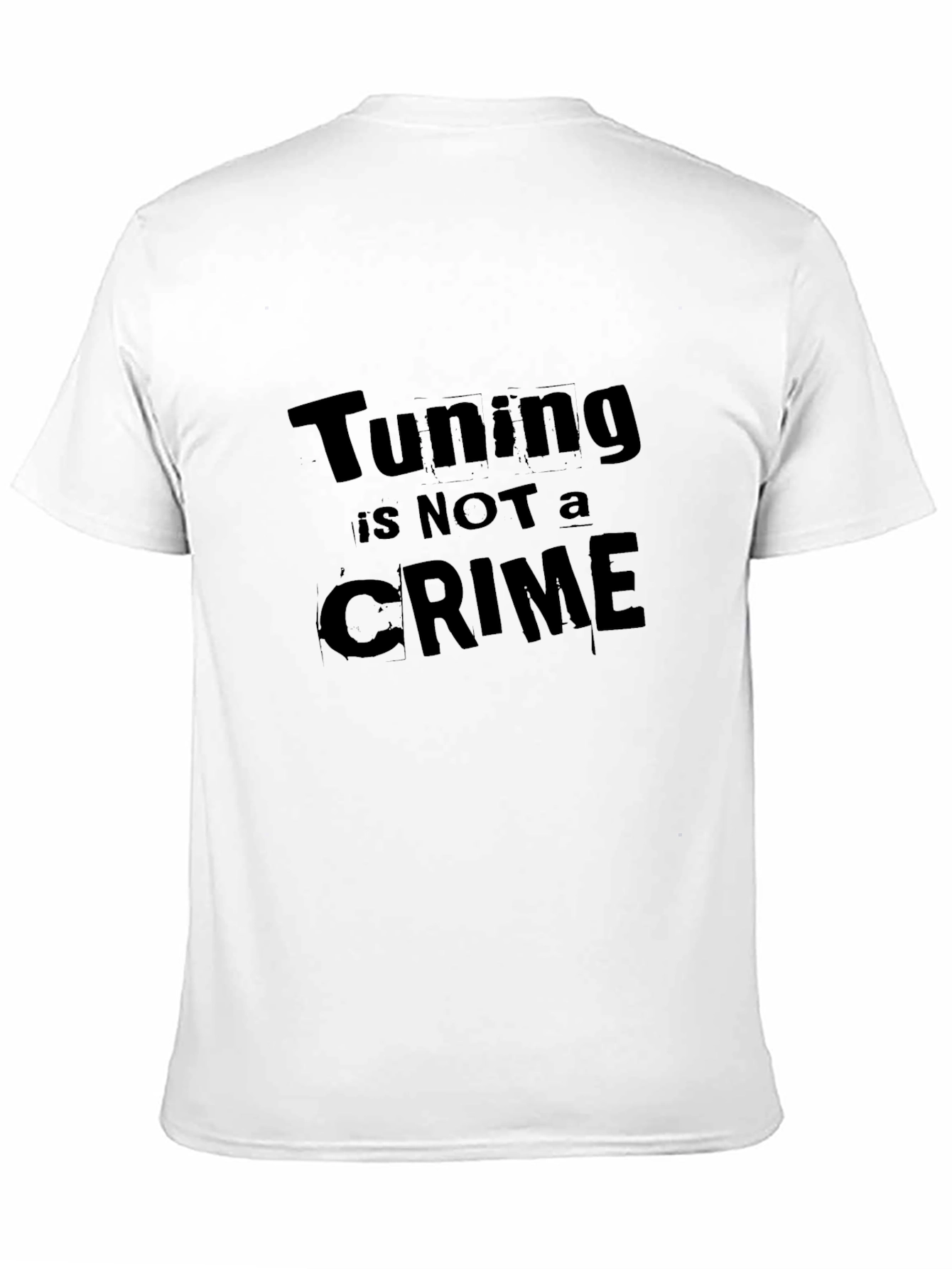 Black Tuning is Not a Crime Black T-Shirt view 11