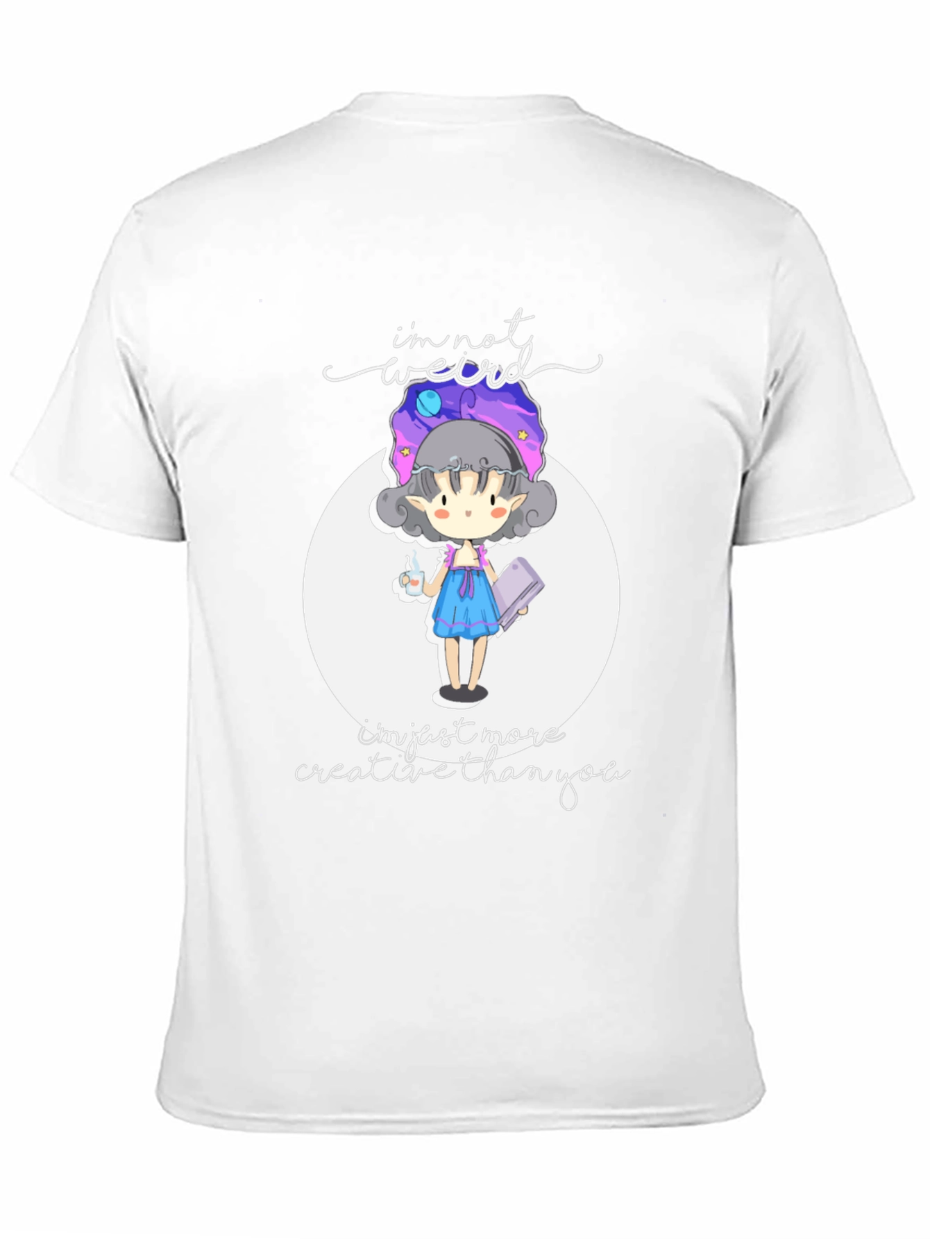 Black I'm Not Weird, Creative T-Shirt view 11