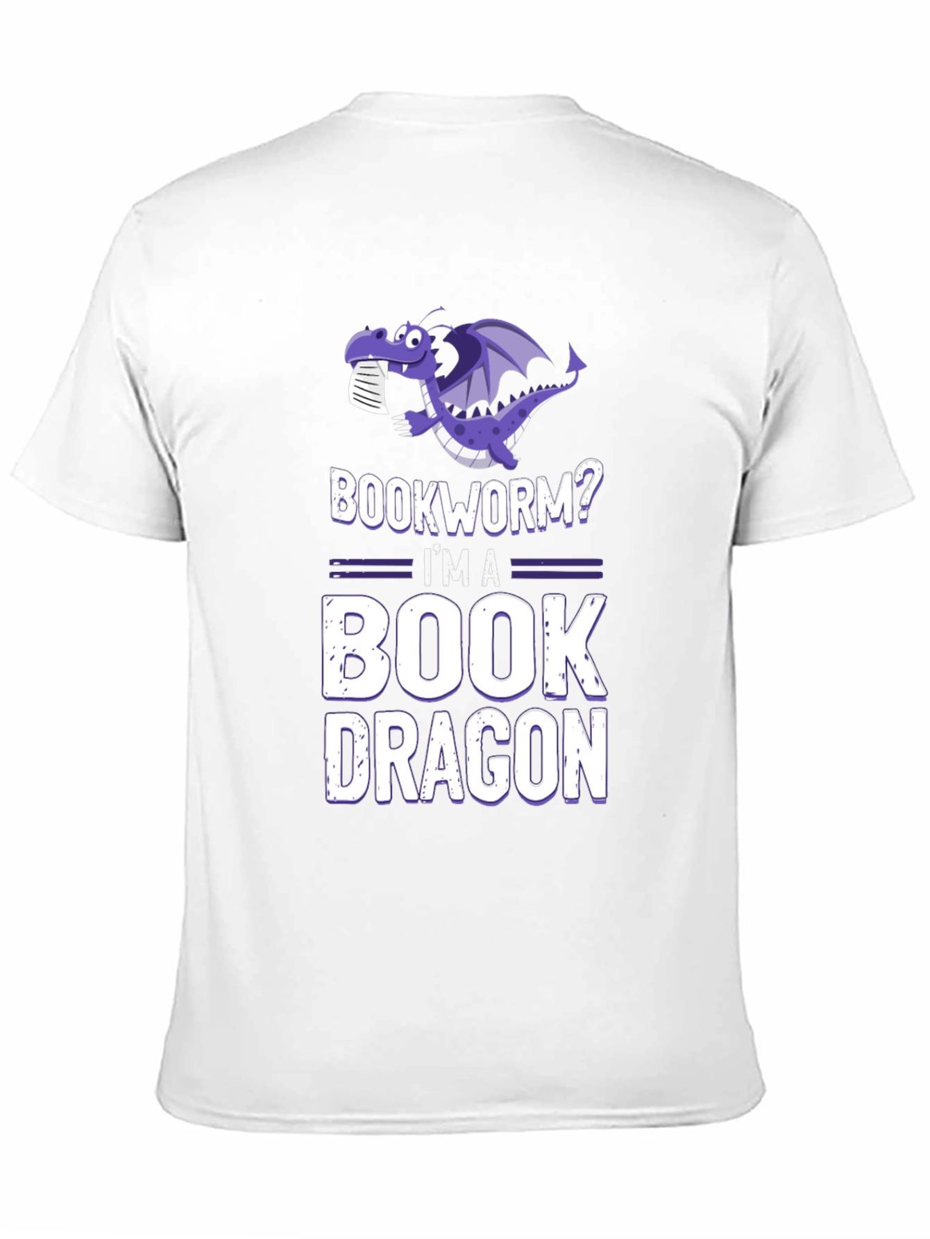 Black Bookworm? I'm a Book Dragon T-Shirt view 11