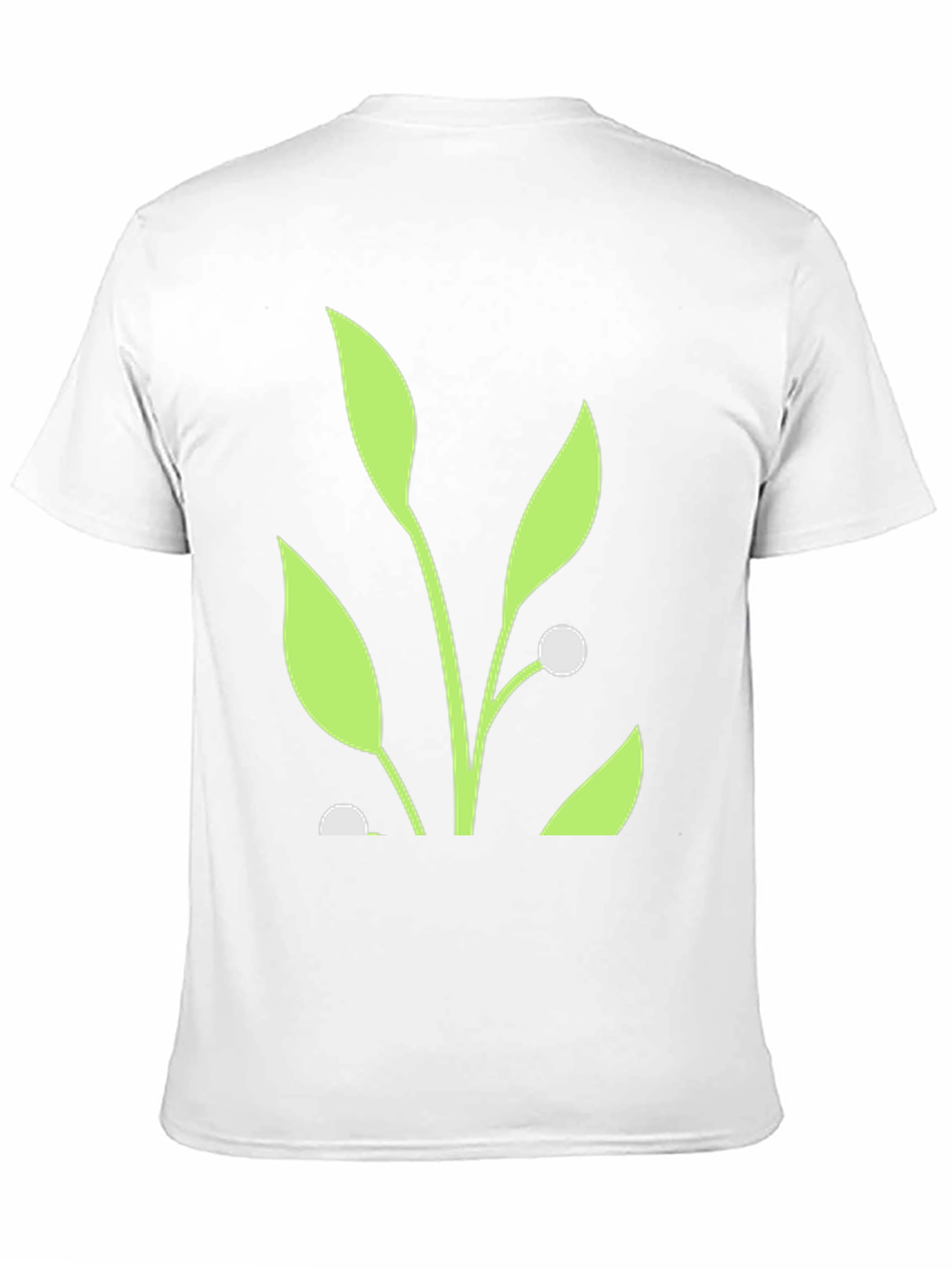 Black Nature Inspired Graphic Tee - Black Cotton Blend view 11