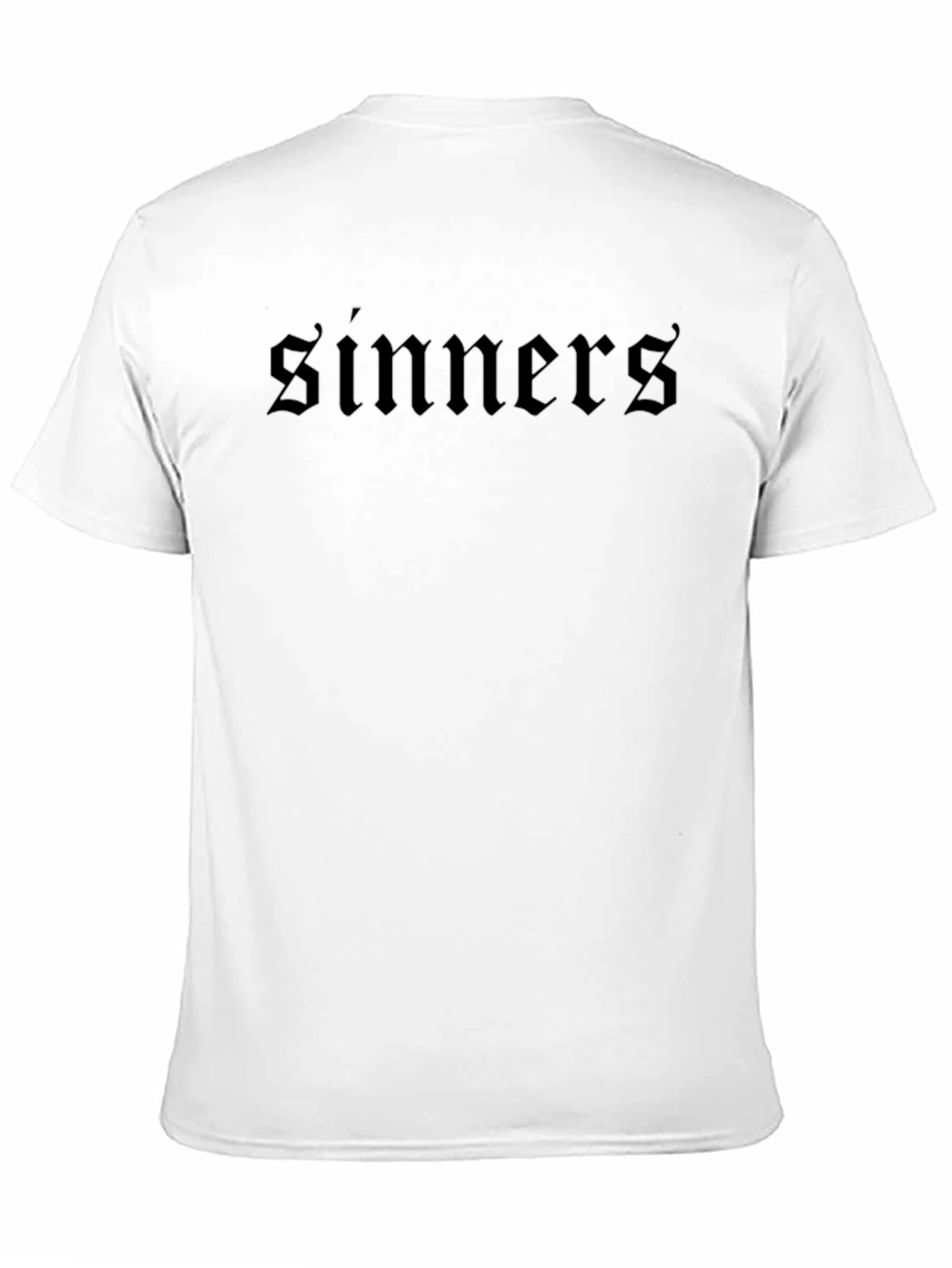 Black Sinners Black Crew Neck T-Shirt - Bold Gothic Style view 11