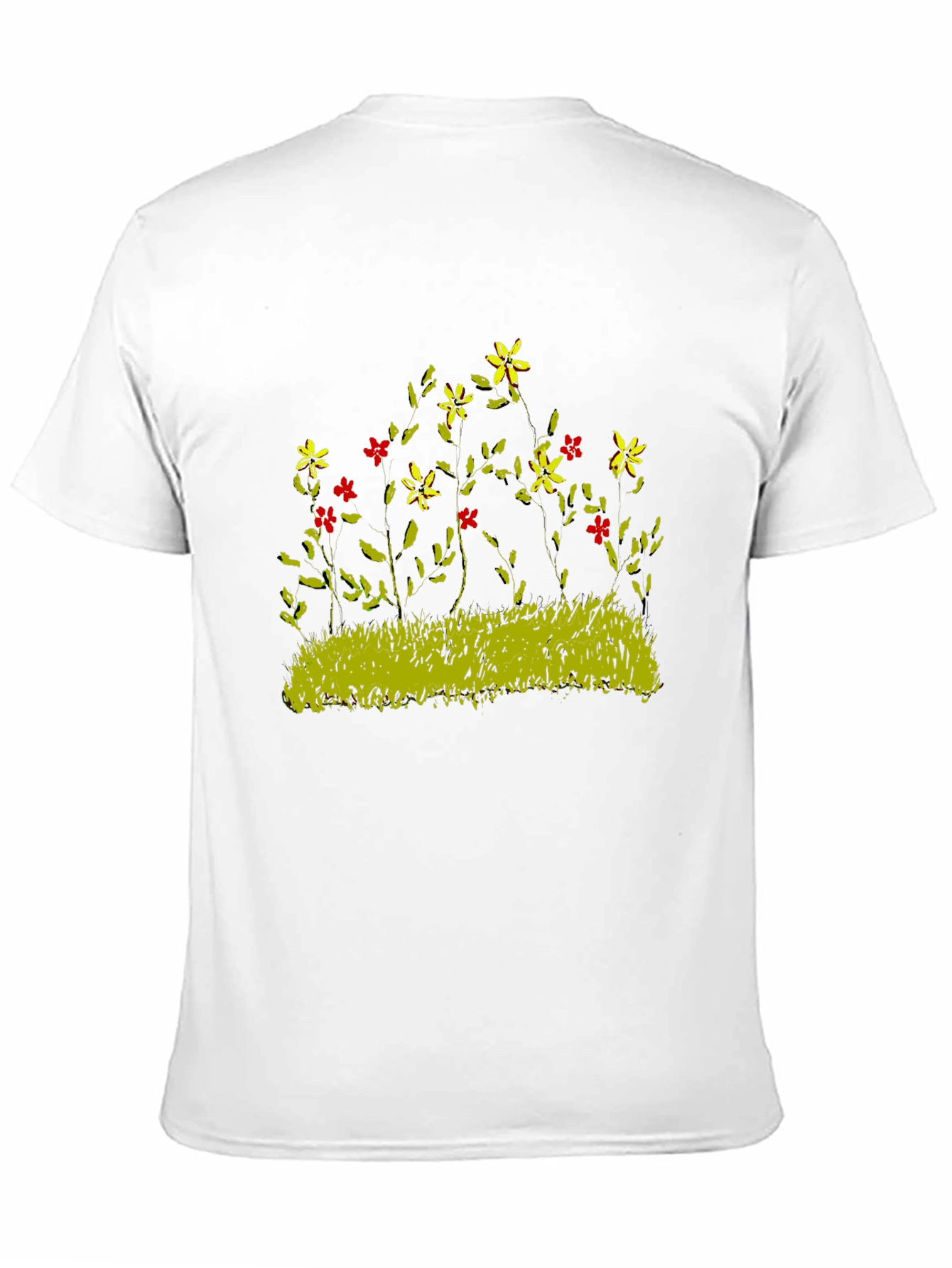 Black Floral Graphic Tee - Black Cotton Comfort view 11