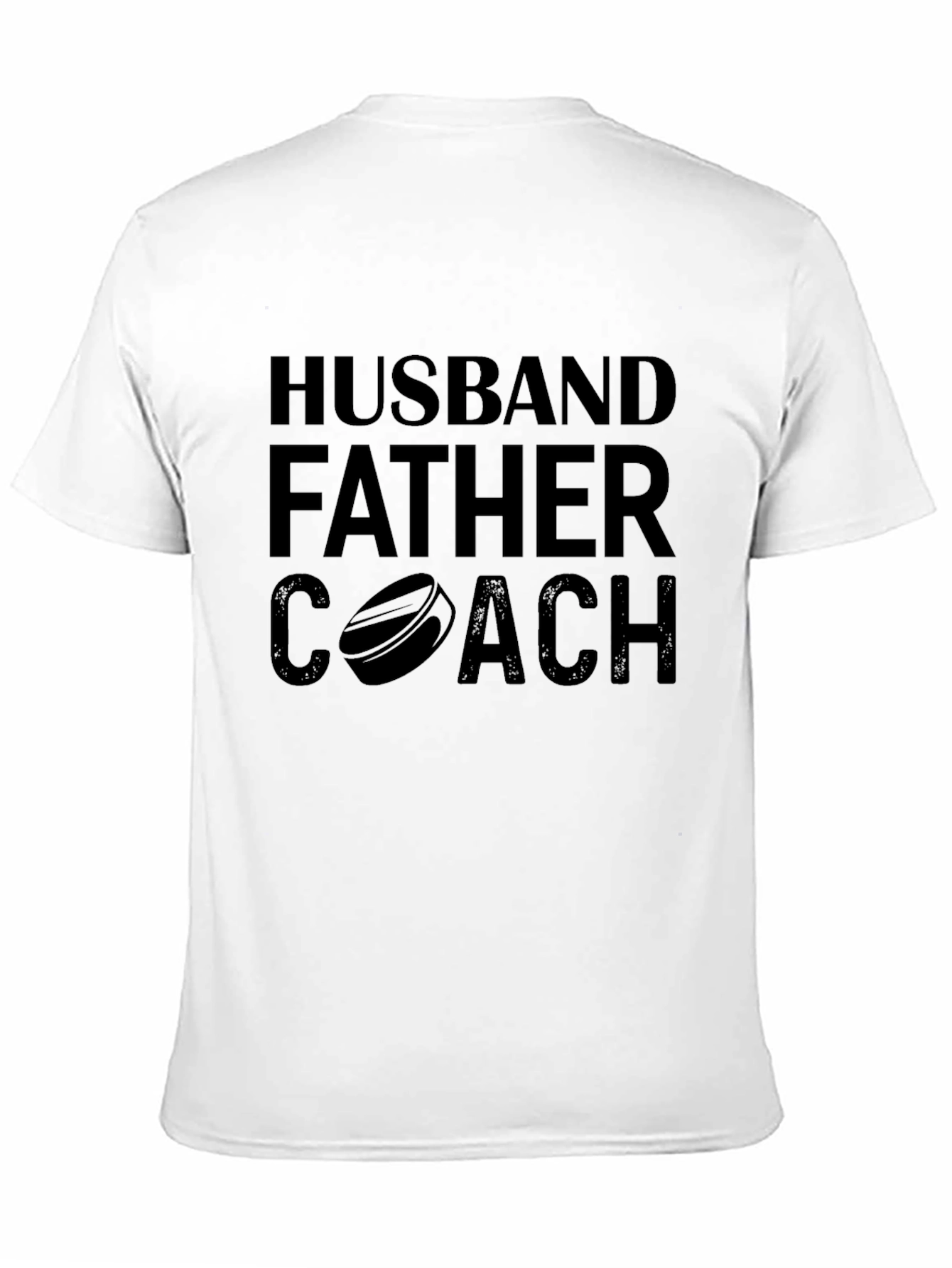 Black Husband Father Coach Black Graphic T-Shirt view 11