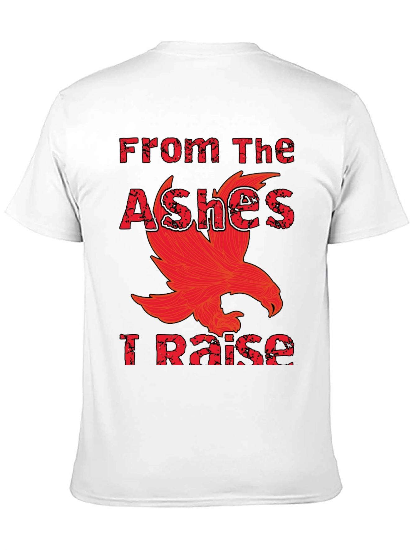 Black From The Ashes I Raise Phoenix Graphic T-Shirt view 11