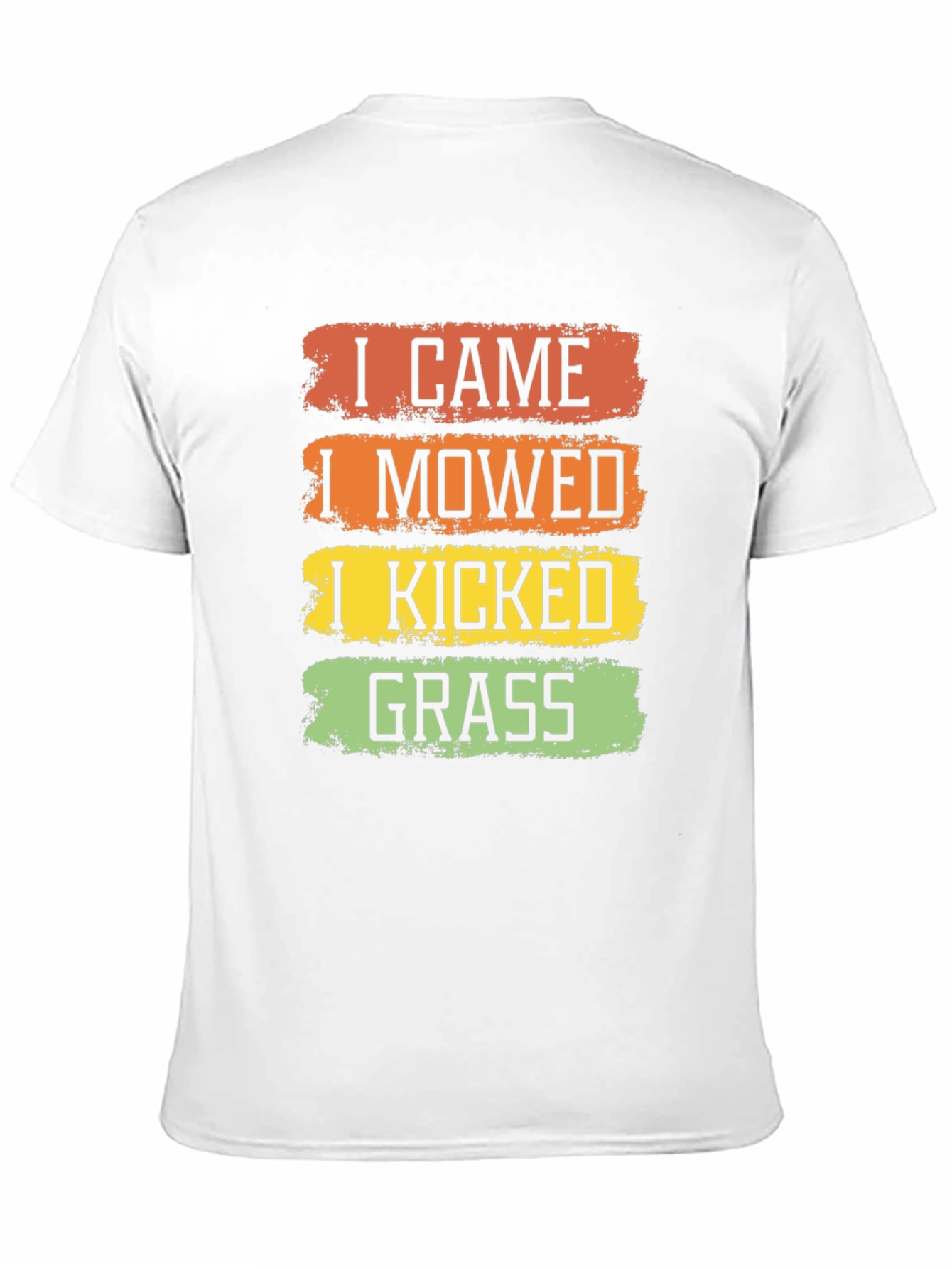 Black I Came I Mowed I Kicked Grass T-Shirt view 11