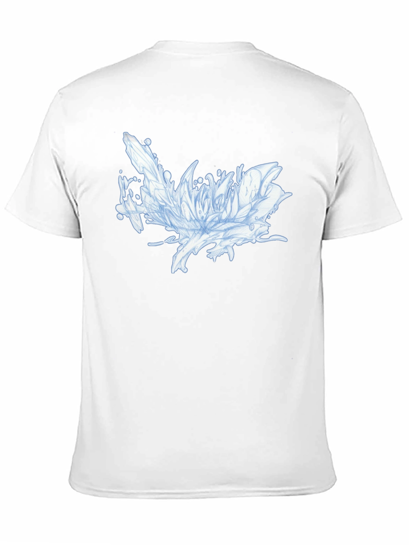 Black Abstract Floral Graphic Black T-Shirt view 11