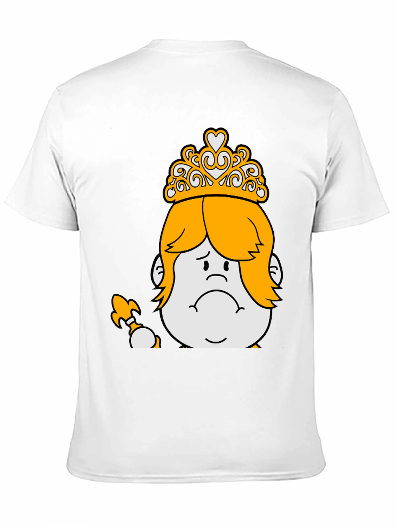 Black Sad Crowned Cartoon Tee view 11