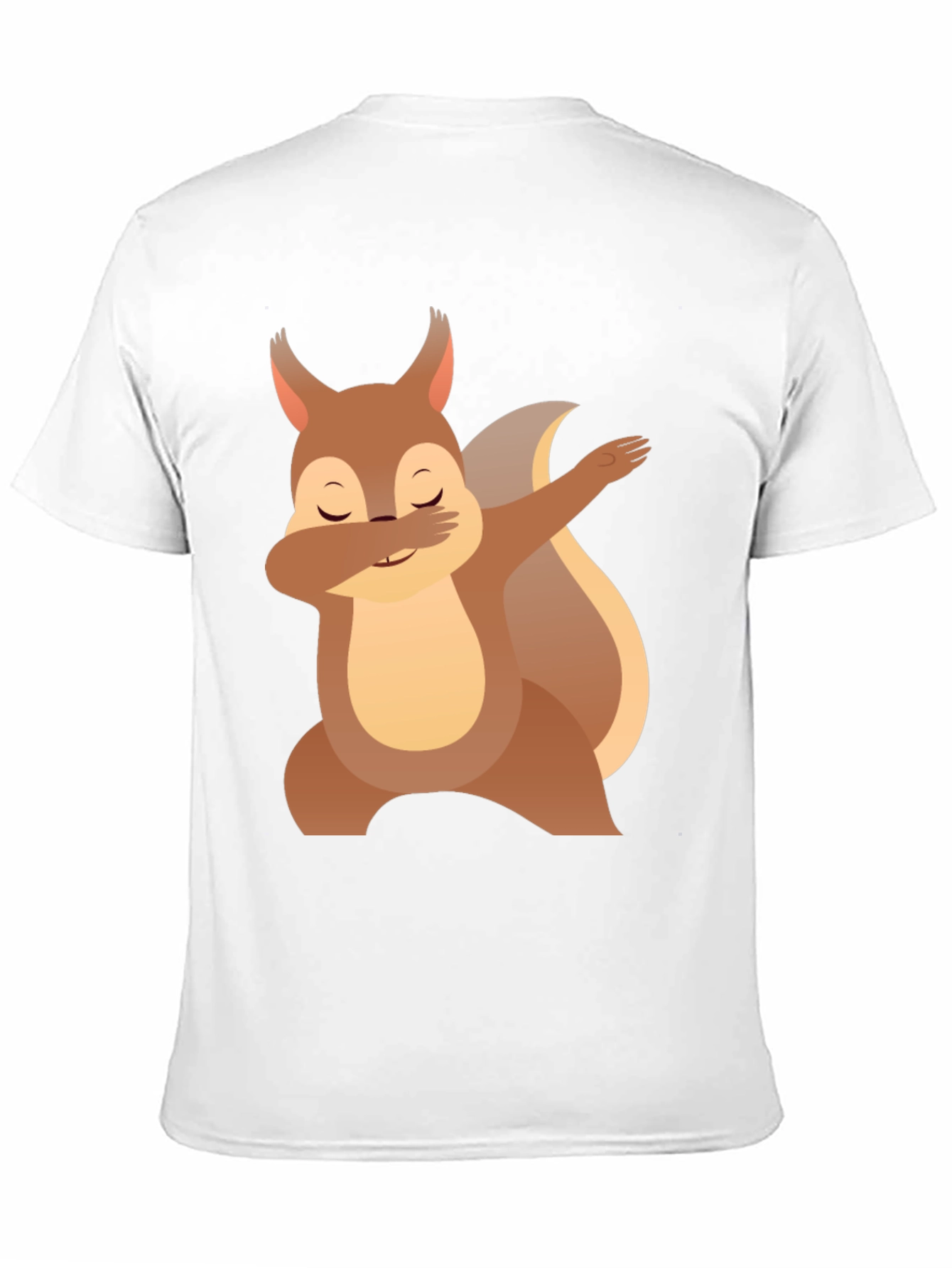 Black Dabbing Squirrel Graphic Tee - Funny Animal T-Shirt view 11