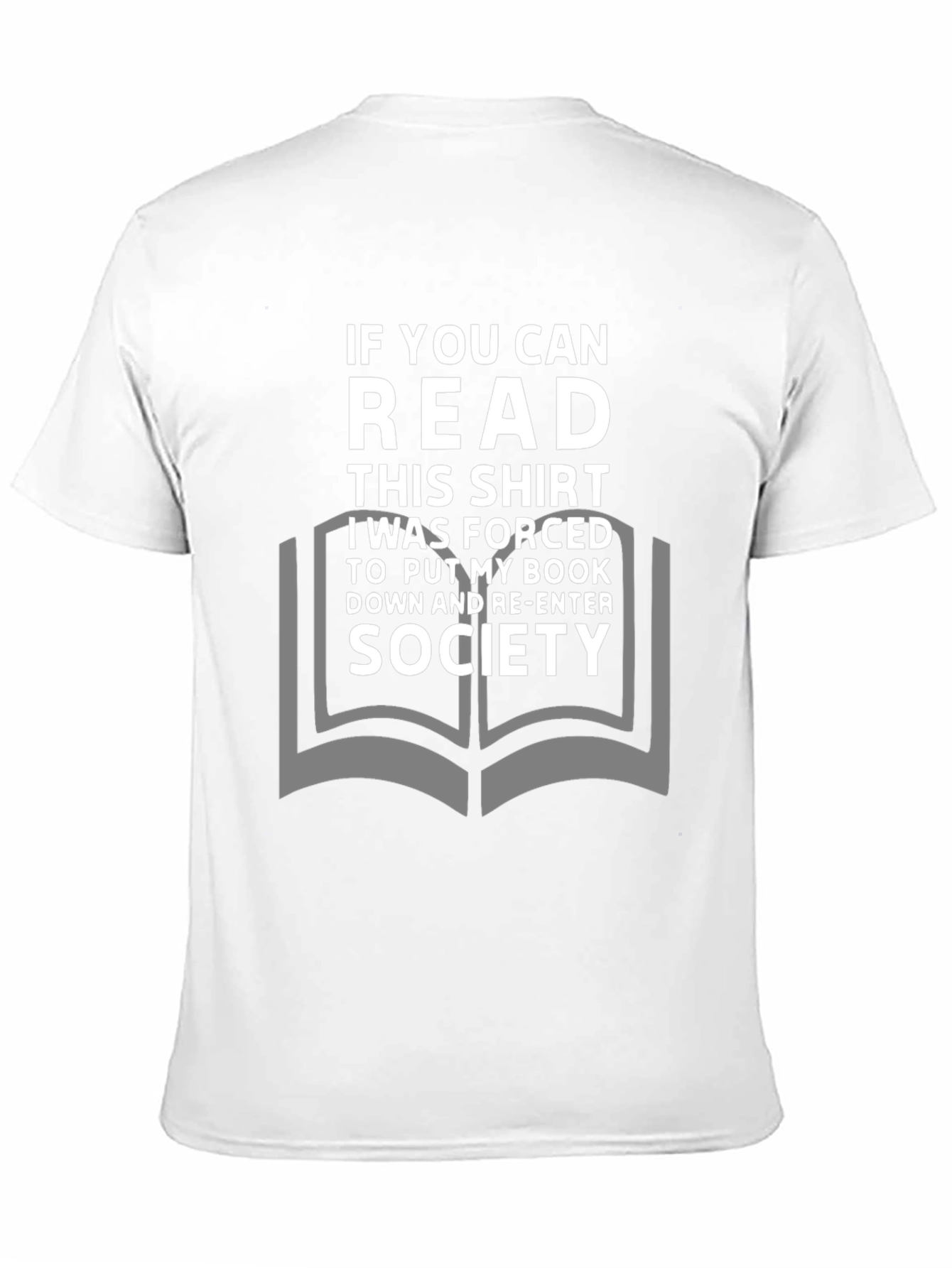 Black Funny Reader T-Shirt: If You Can Read This Shirt view 11