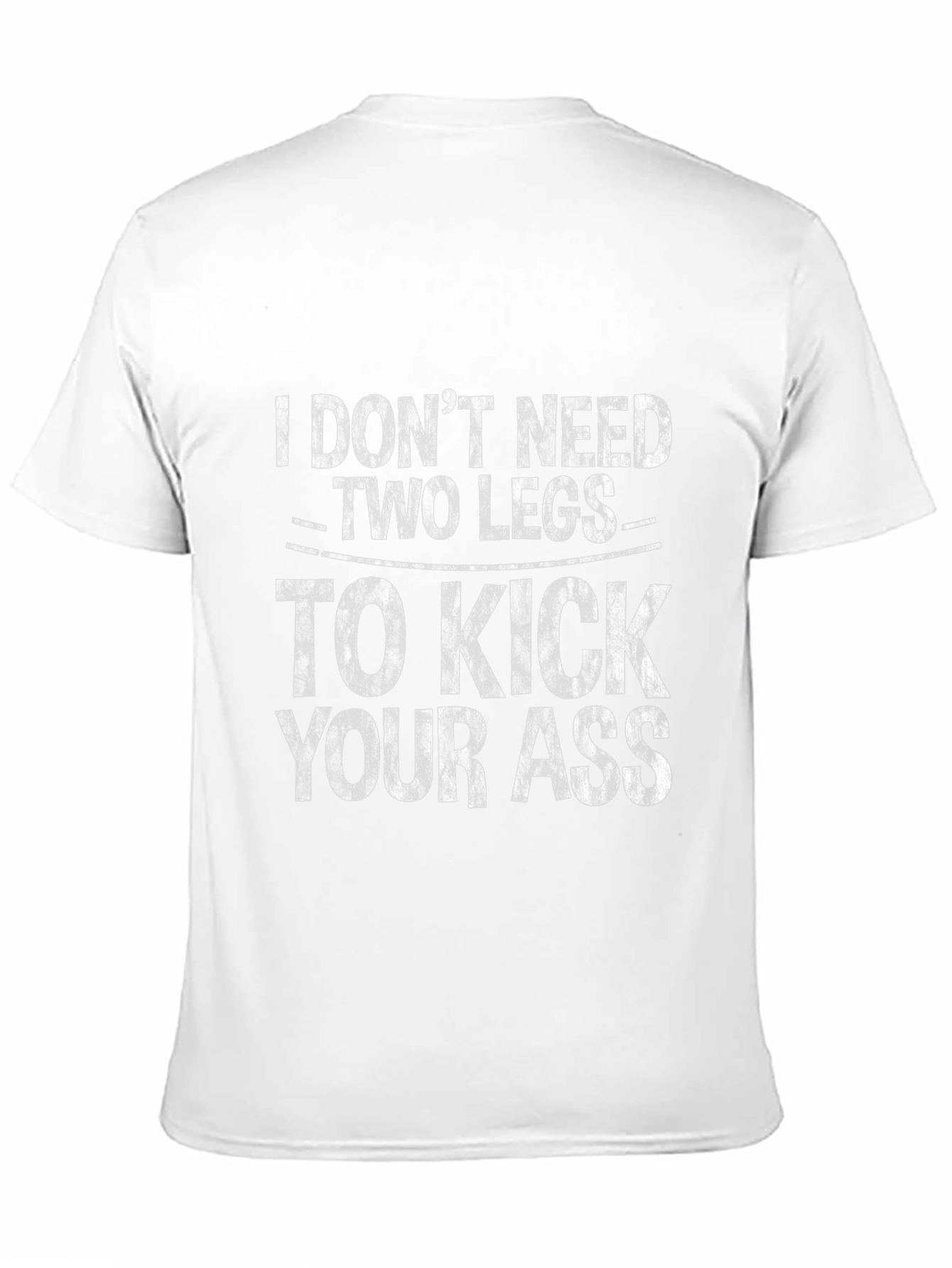 Black Funny "I Don't Need Two Legs" Graphic Tee view 11