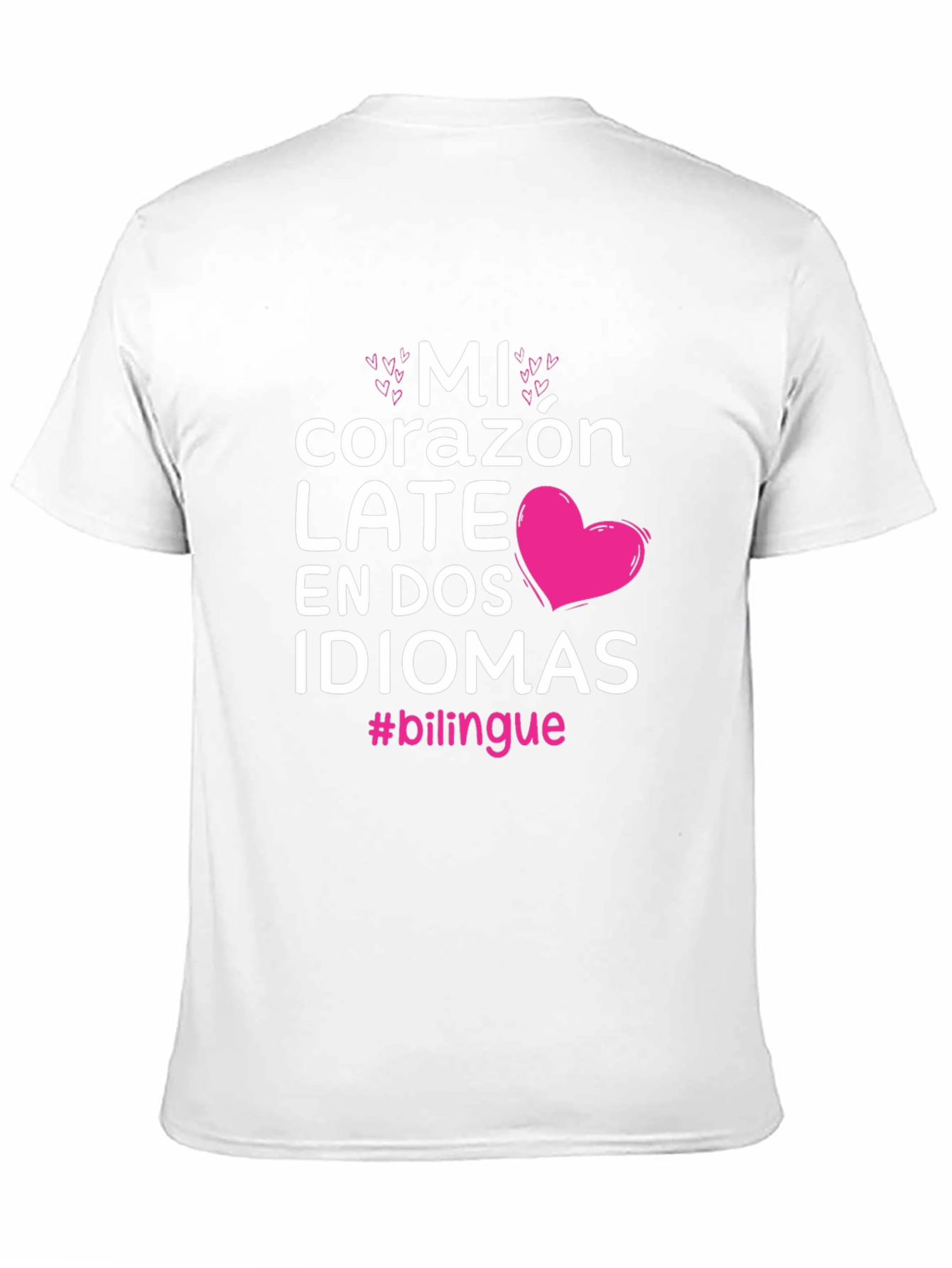 Bilingual Heart Graphic T-Shirt - Mi Corazon Late - 11