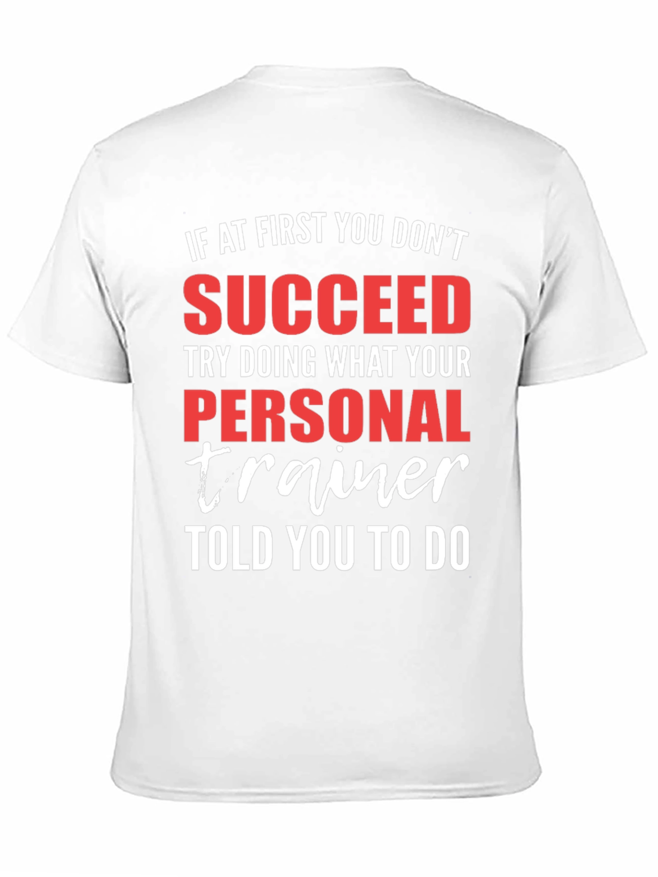 Black Personal Trainer Gym T-Shirt - Motivational Fitness Tee view 11