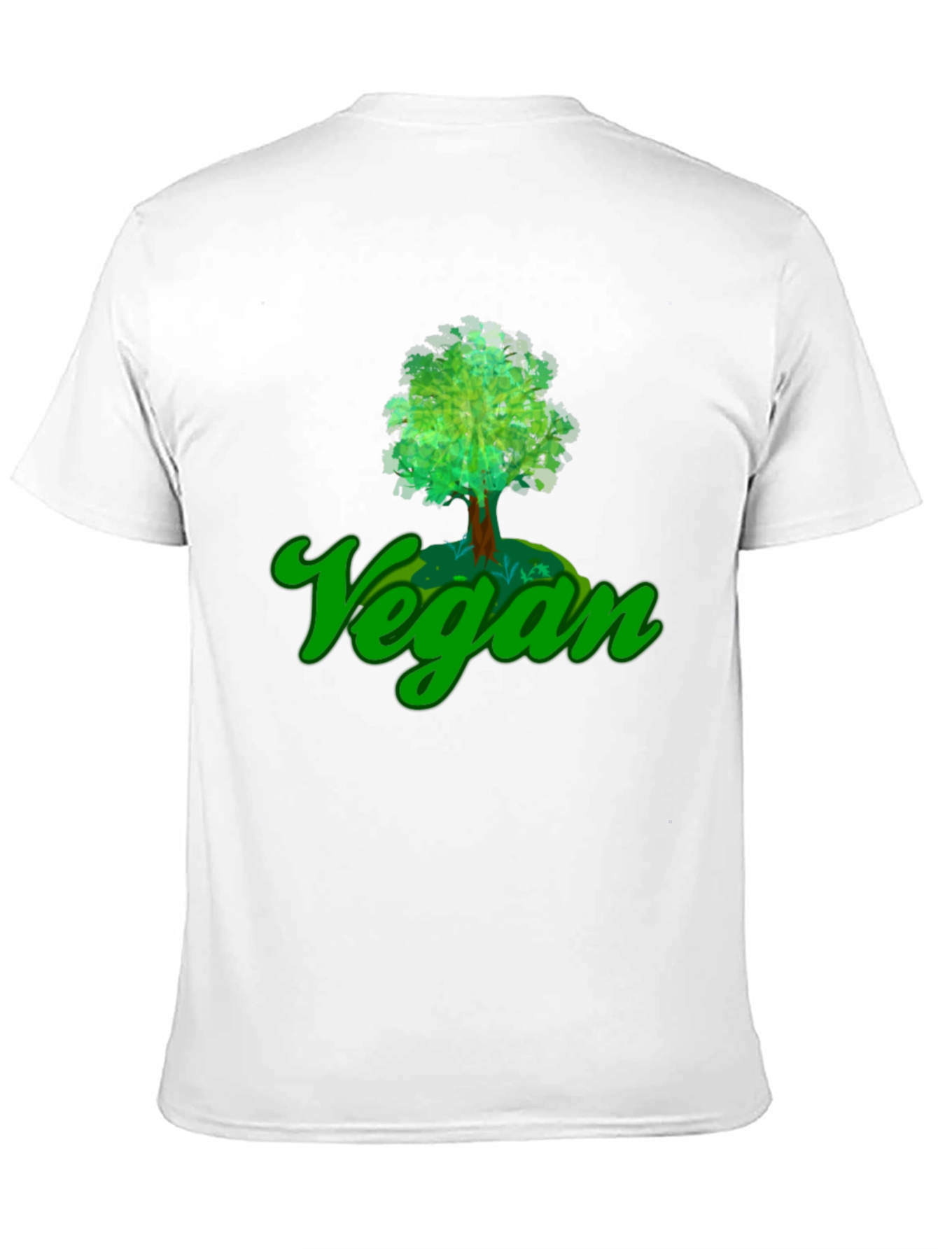 Black Vegan Tree T-Shirt - Eco-Friendly Design view 11
