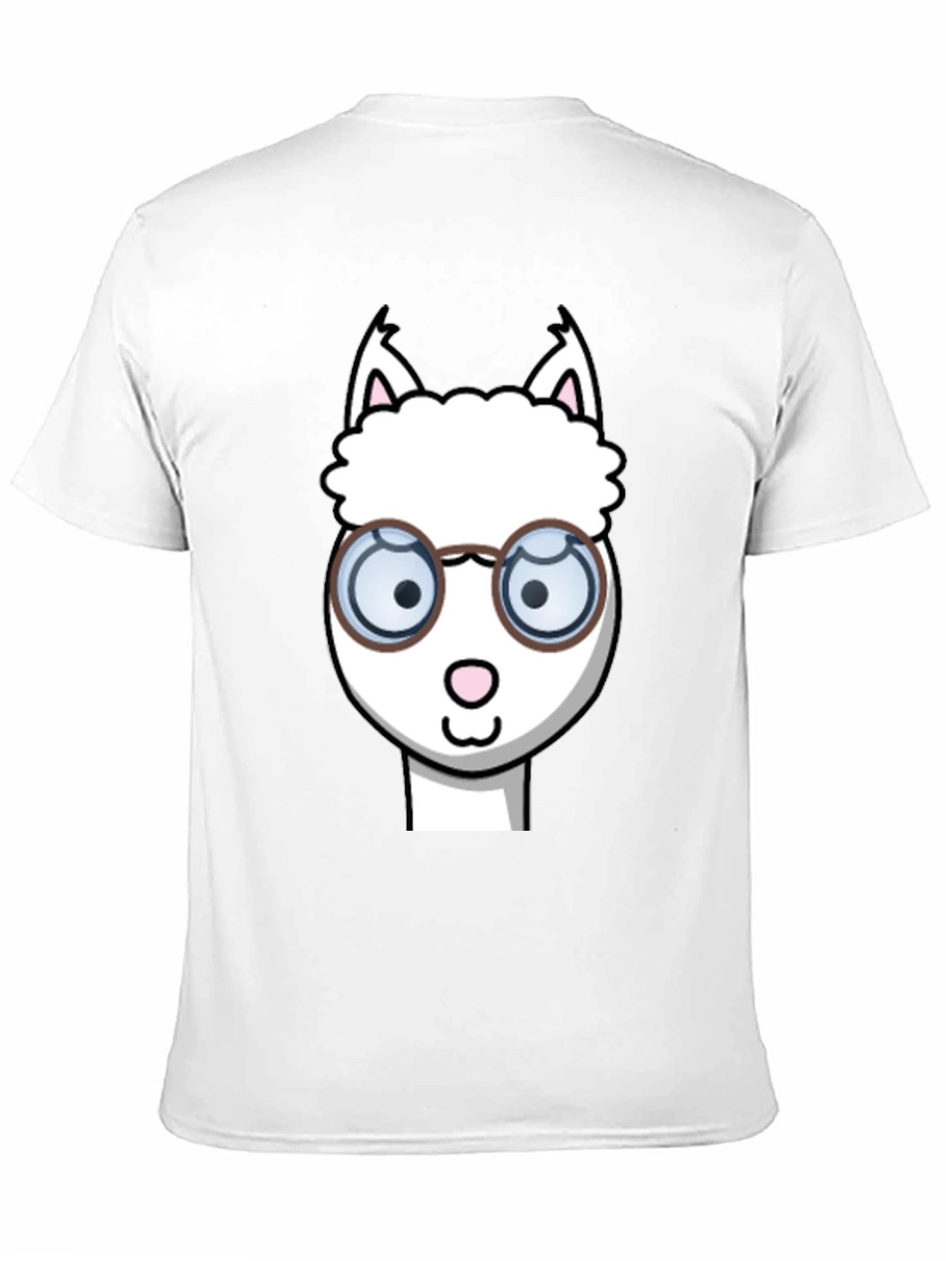 Black Alpaca T-Shirt - Funny Cartoon Design view 11