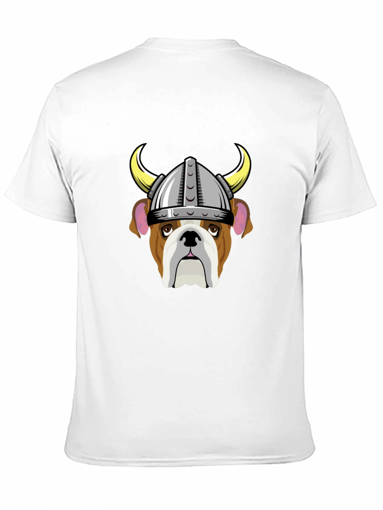 Black Bulldog Viking Helmet T-Shirt view 11