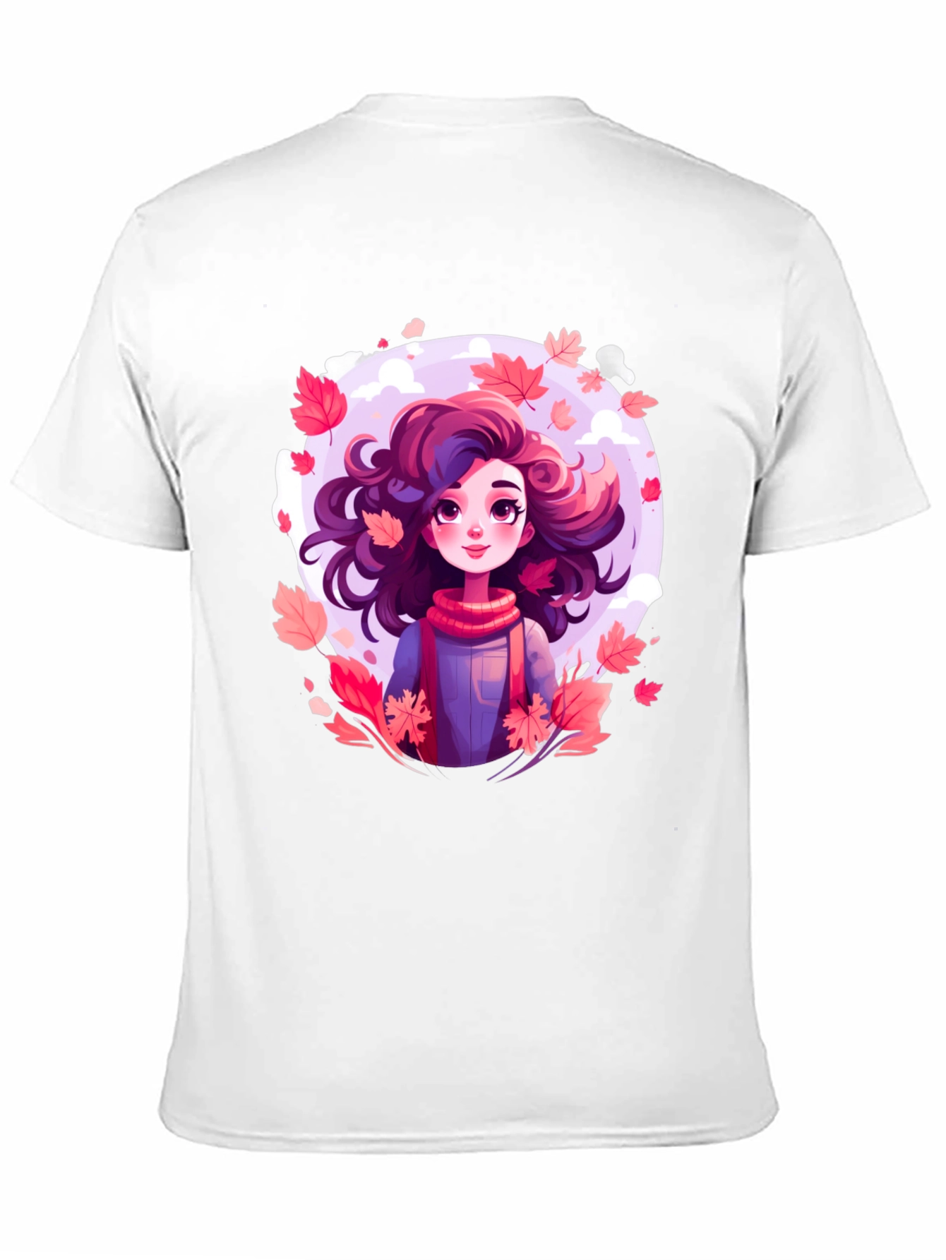 Black Autumn Girl T-Shirt - Unique Graphic Tee for Fall view 11