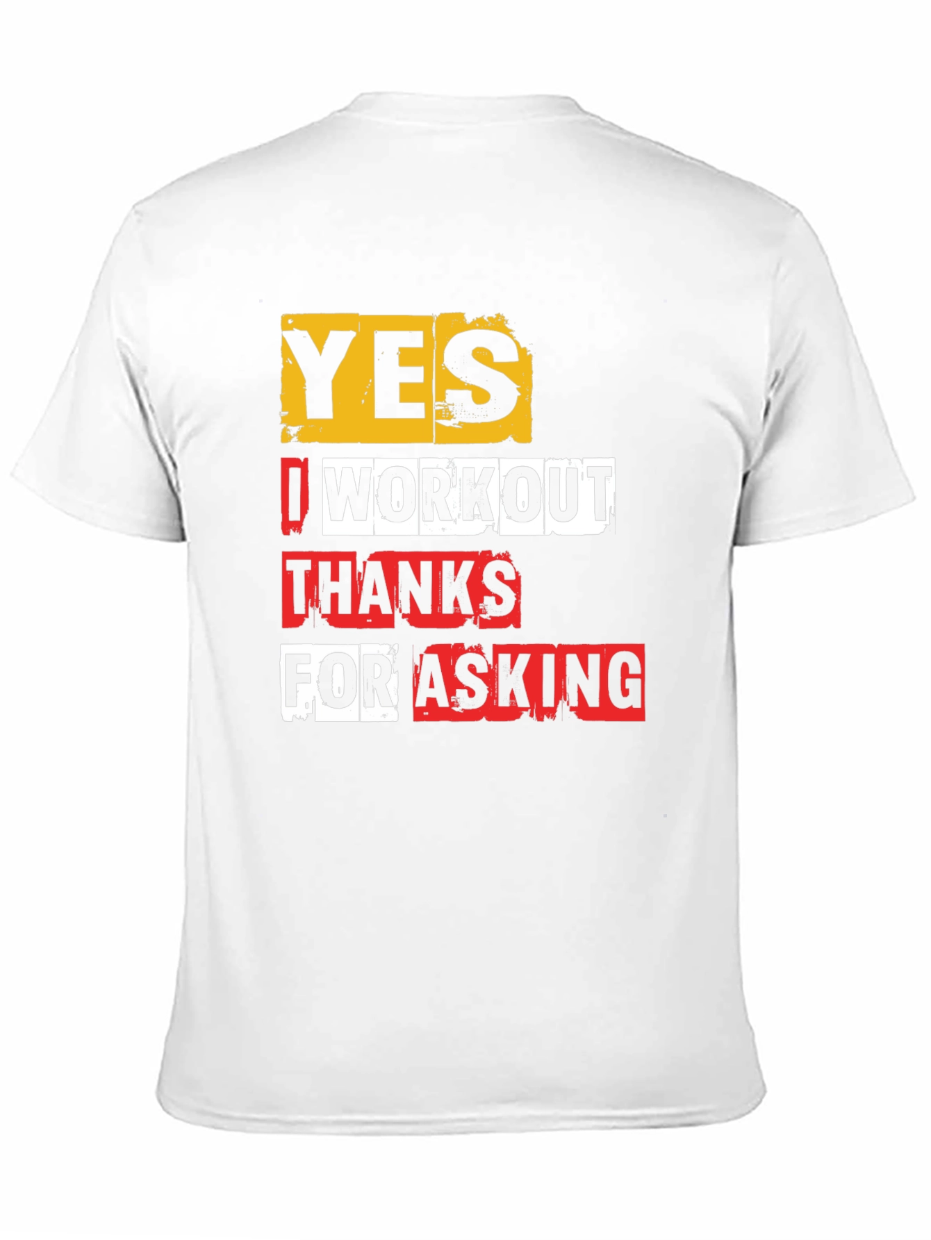 Black Workout Gym Shirt - Yes I Workout - Funny Fitness Tee view 11