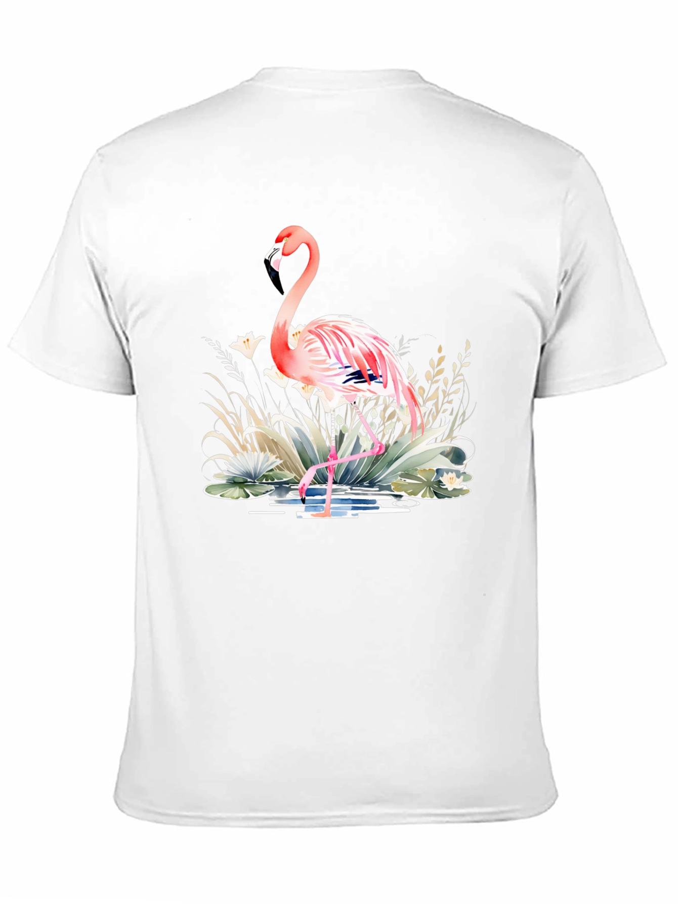 Black Flamingo Graphic Tee - Tropical Style view 11