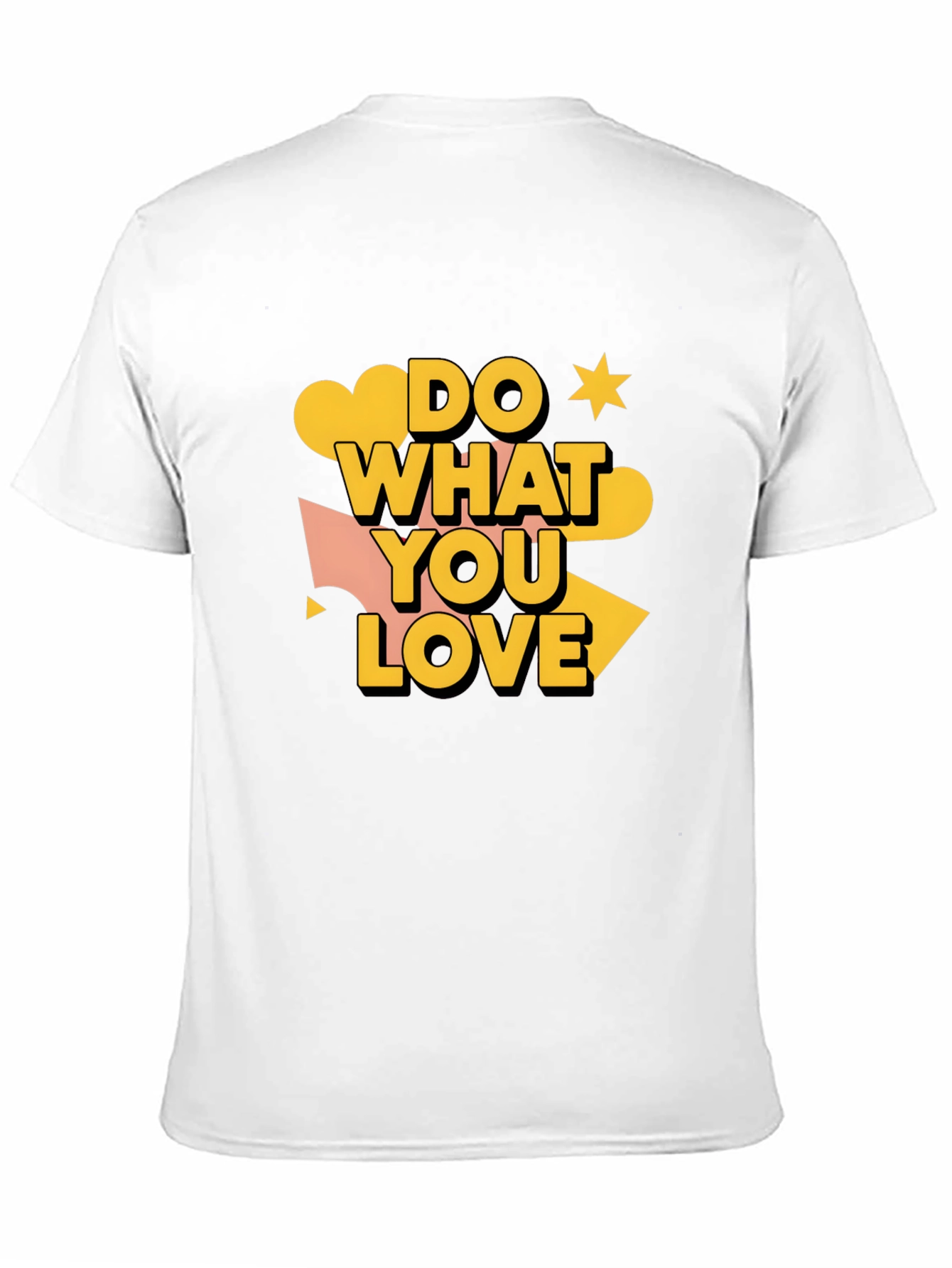 Black Do What You Love Graphic Tee - Stylish Men's Black T-Shirt view 11