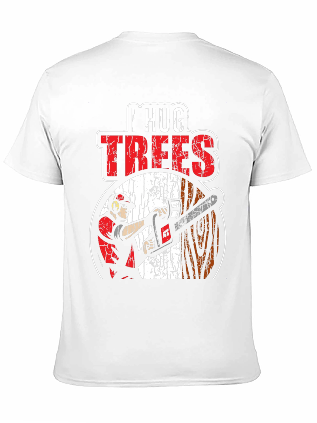 Black I Hug Trees Graphic T-Shirt - Arborist, Lumberjack view 11