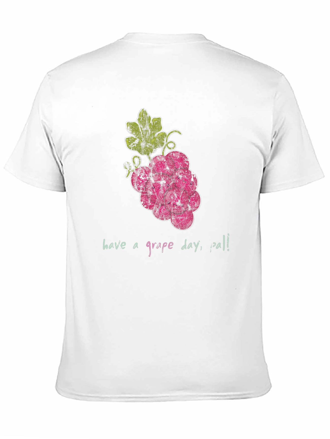 Black Have a Grape Day T-Shirt - Unique Fruit Graphic Tee view 11