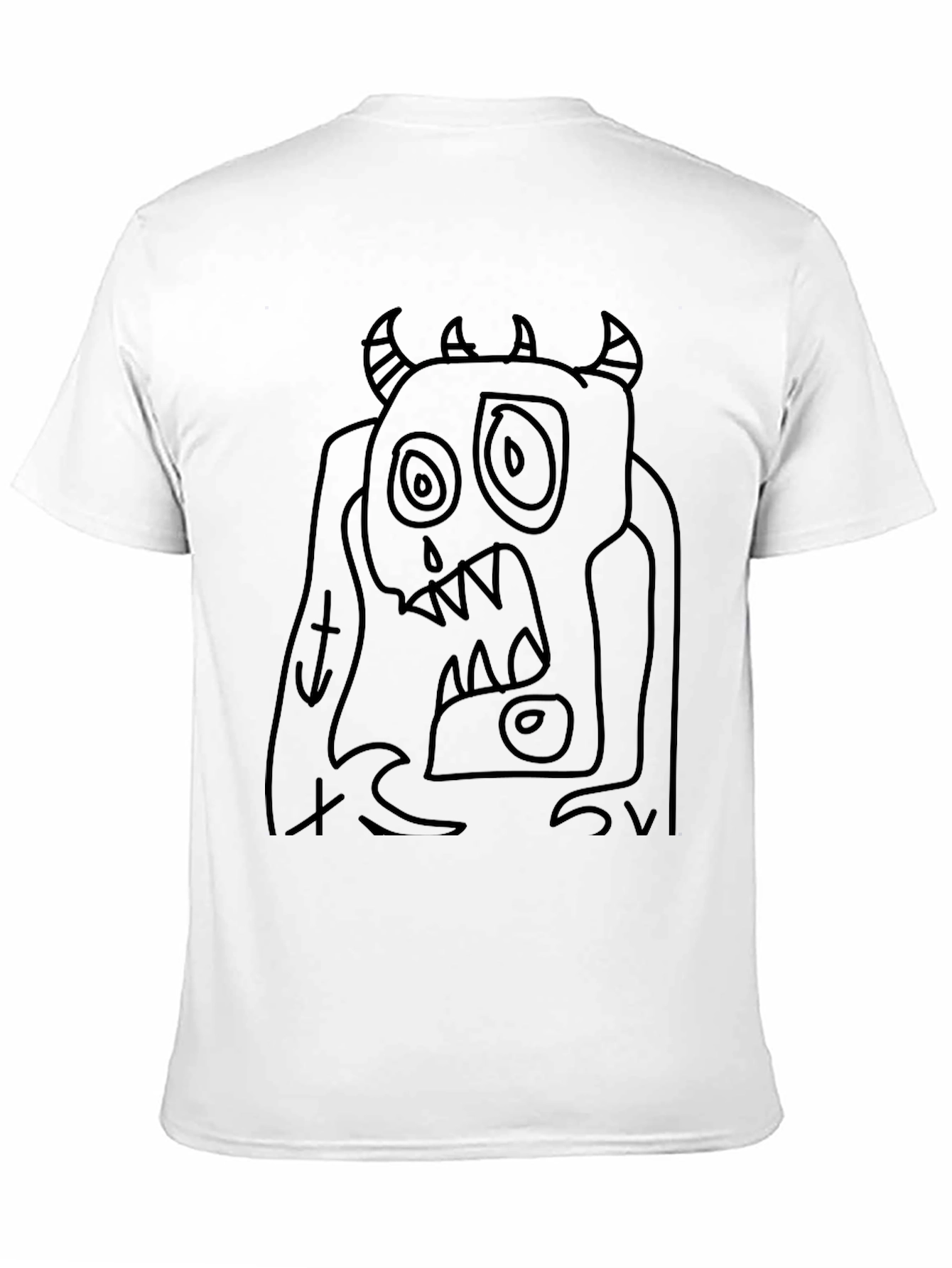 Black Monster Graphic Black T-Shirt view 11