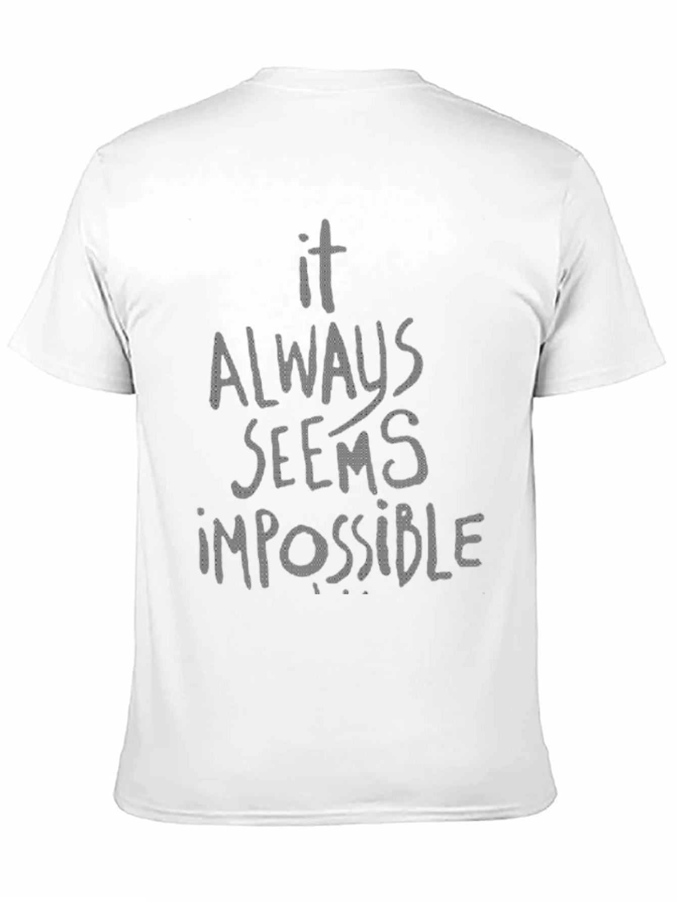Black Impossible Graphic Tee - Mens Crew Neck T-Shirt view 11