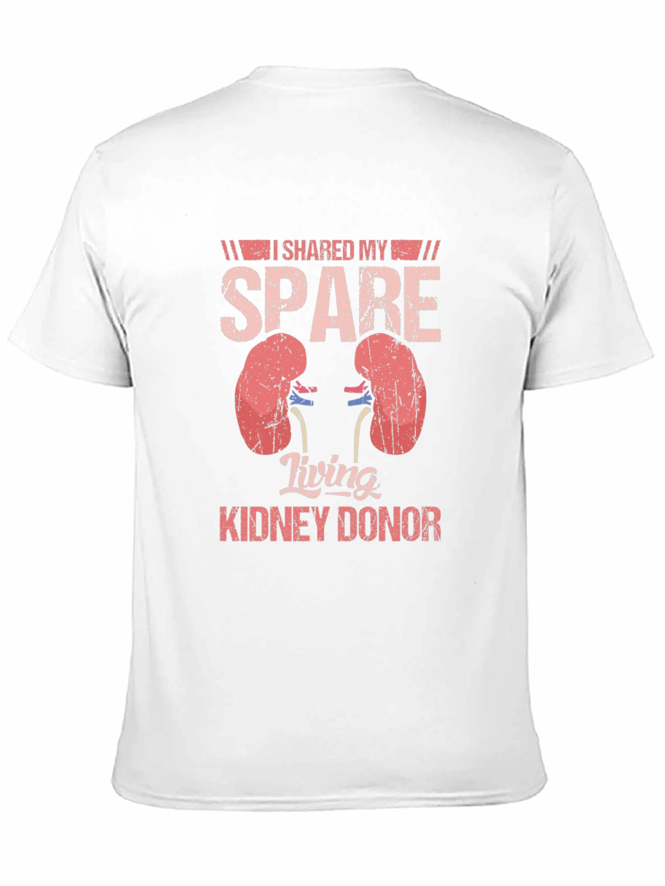 Black Spare Kidney Donor T-Shirt - Organ Donation Awareness Tee view 11